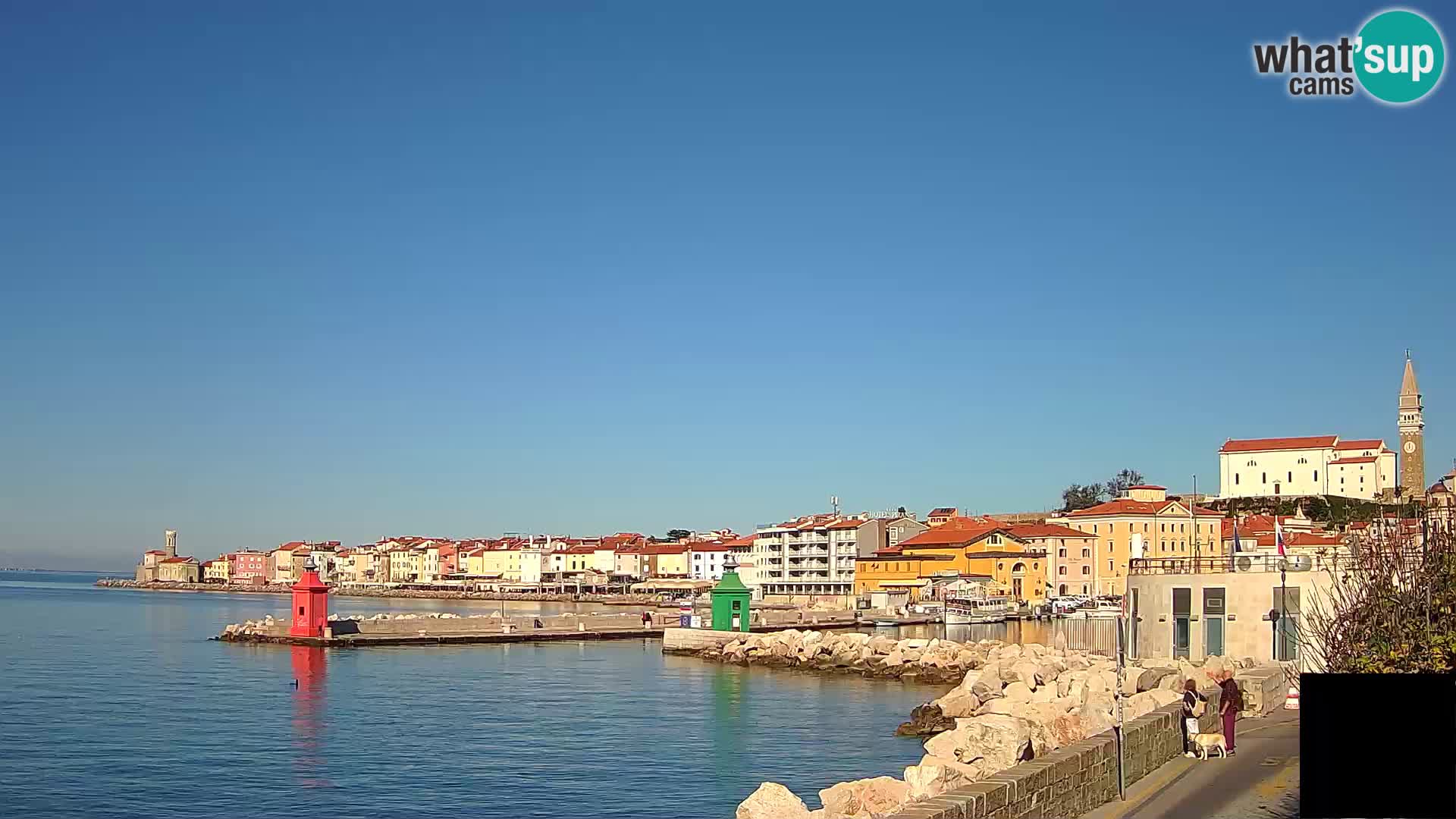 Pirano – vista verso la Punta e il “Mandrač”