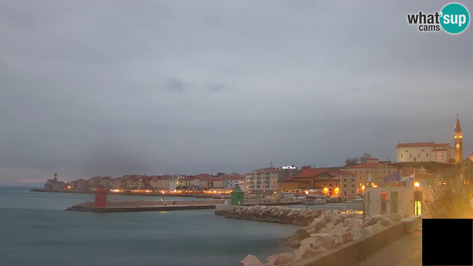 Piran – view to Punta and Mandrač