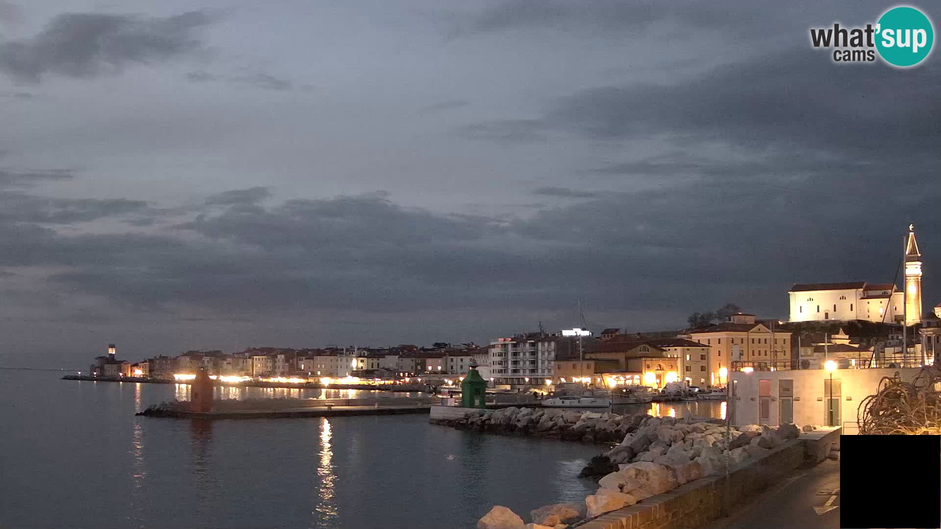 Piran – view to Punta and Mandrač