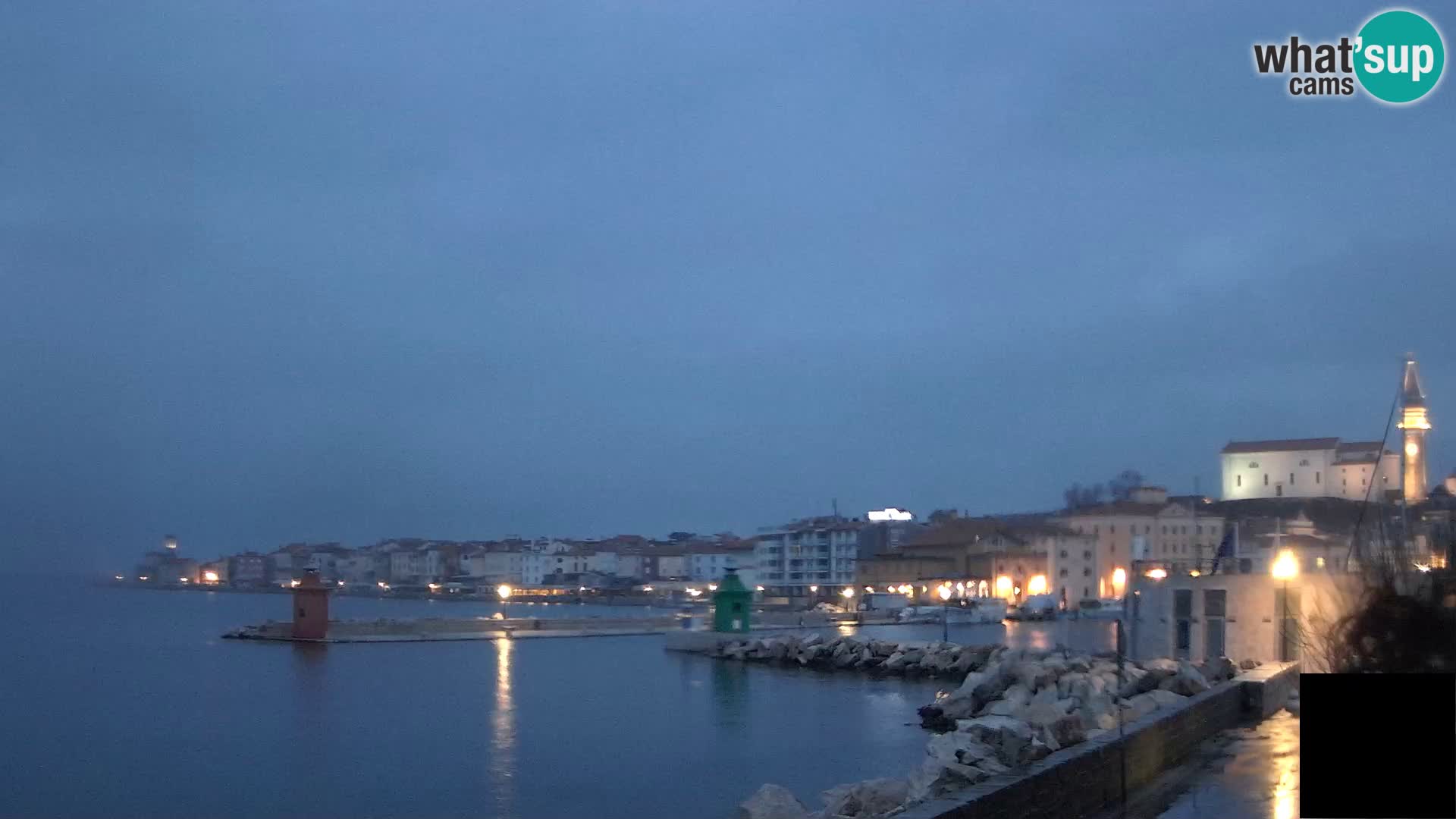 Piran – view to Punta and Mandrač