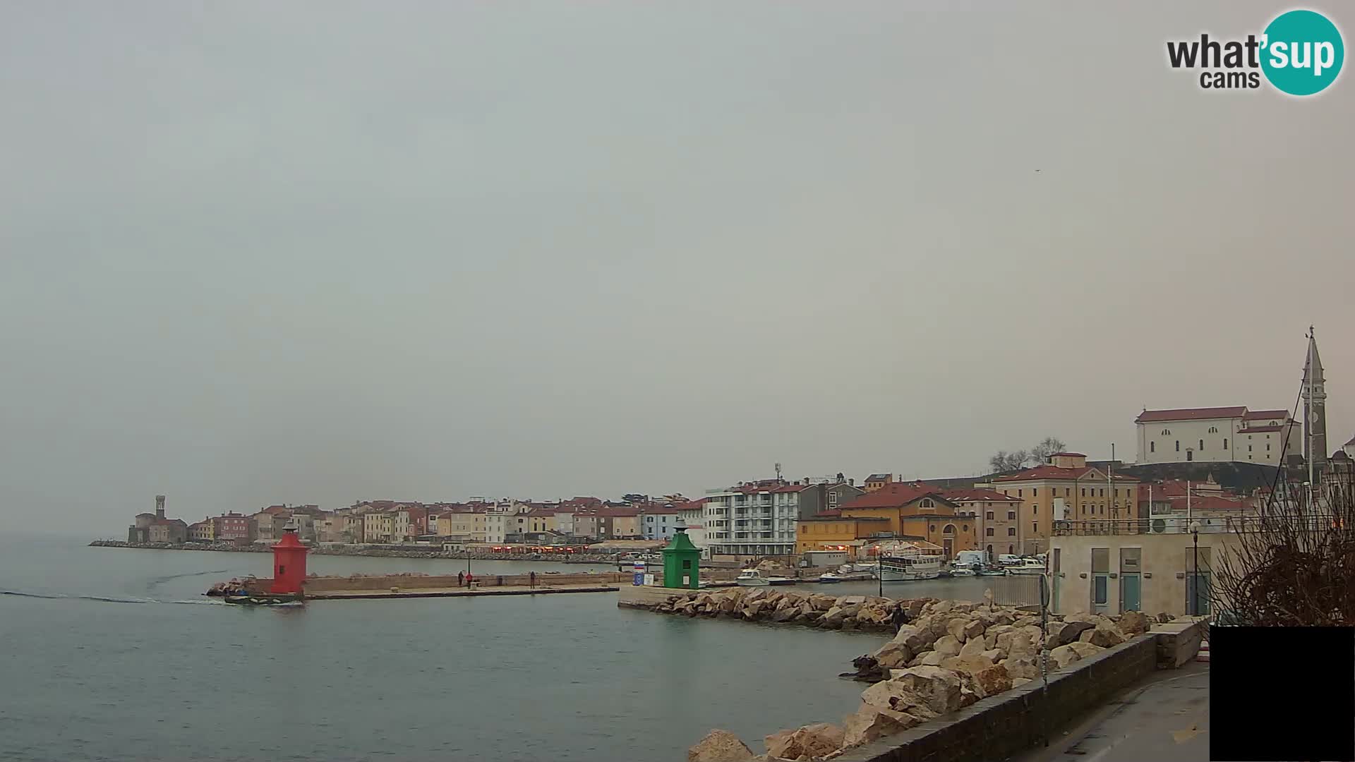 Piran – view to Punta and Mandrač