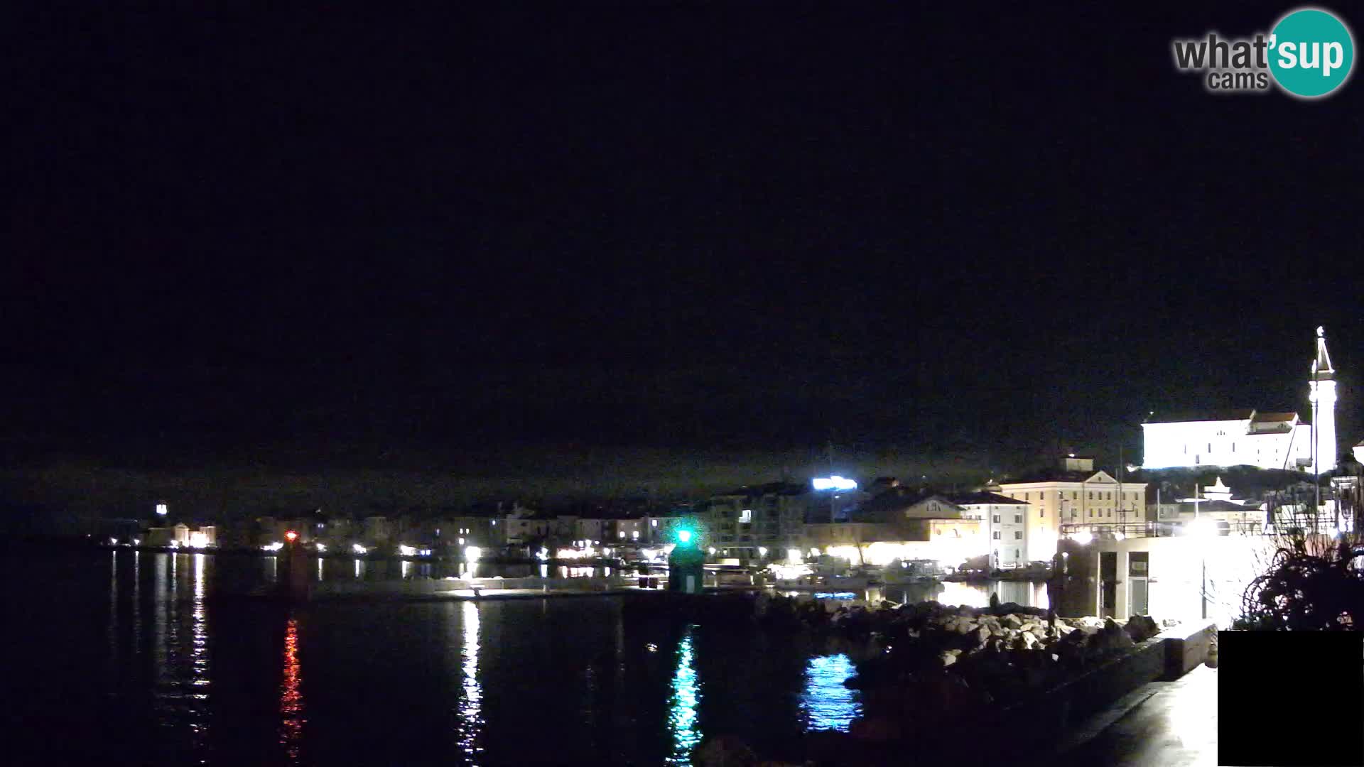 Piran – view to Punta and Mandrač