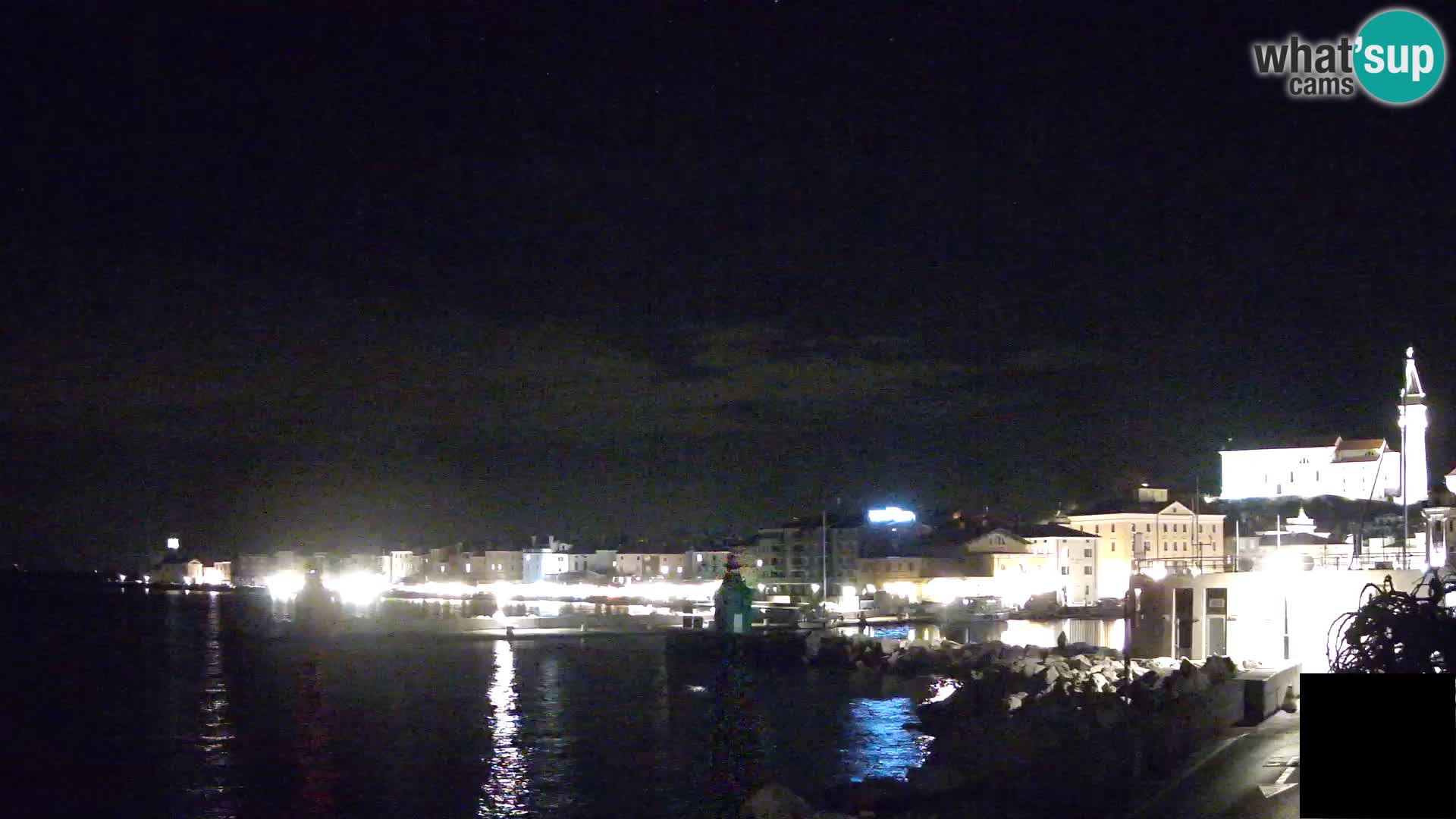 Piran – view to Punta and Mandrač