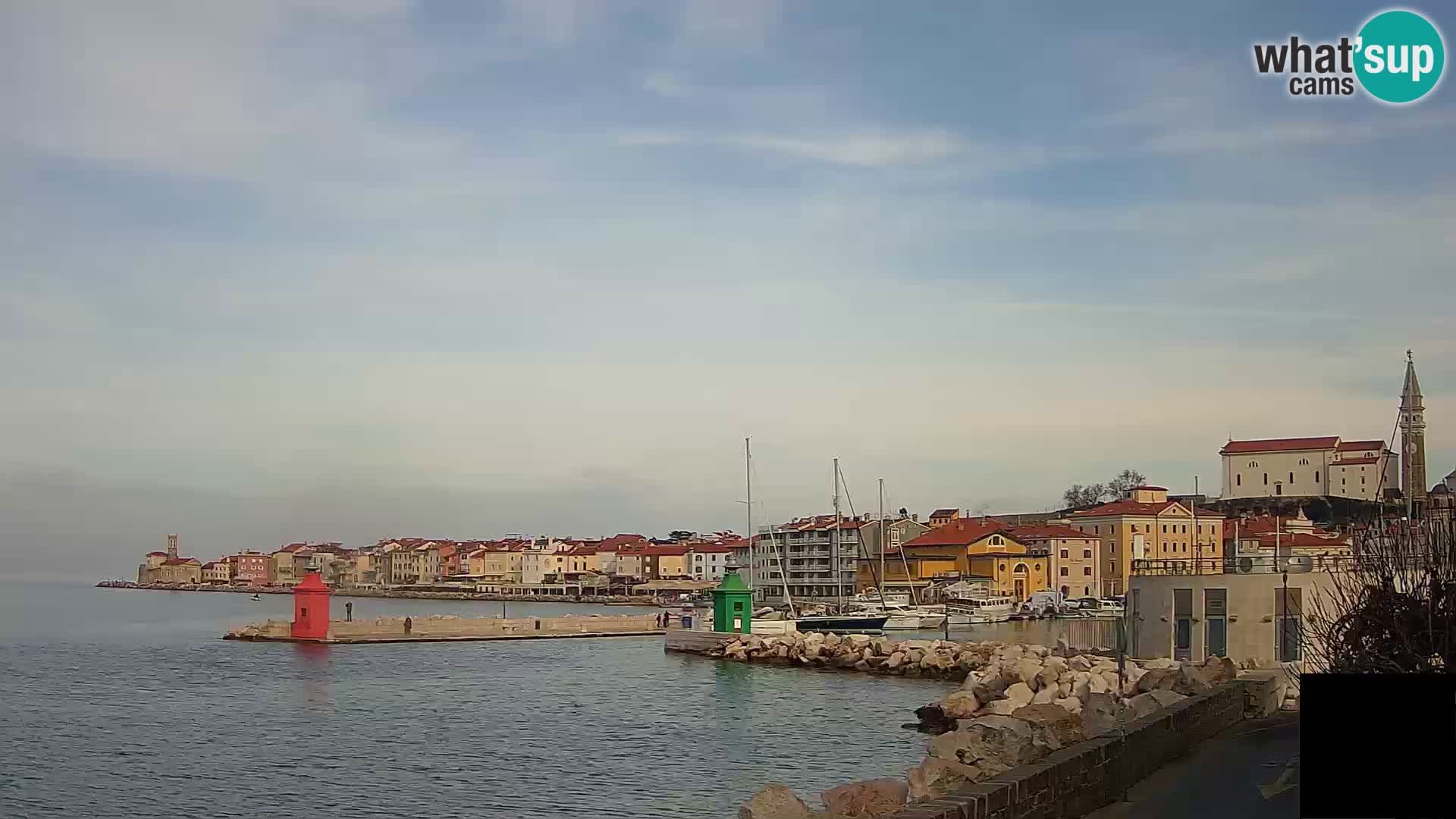 Pirano – vista verso la Punta e il “Mandrač”