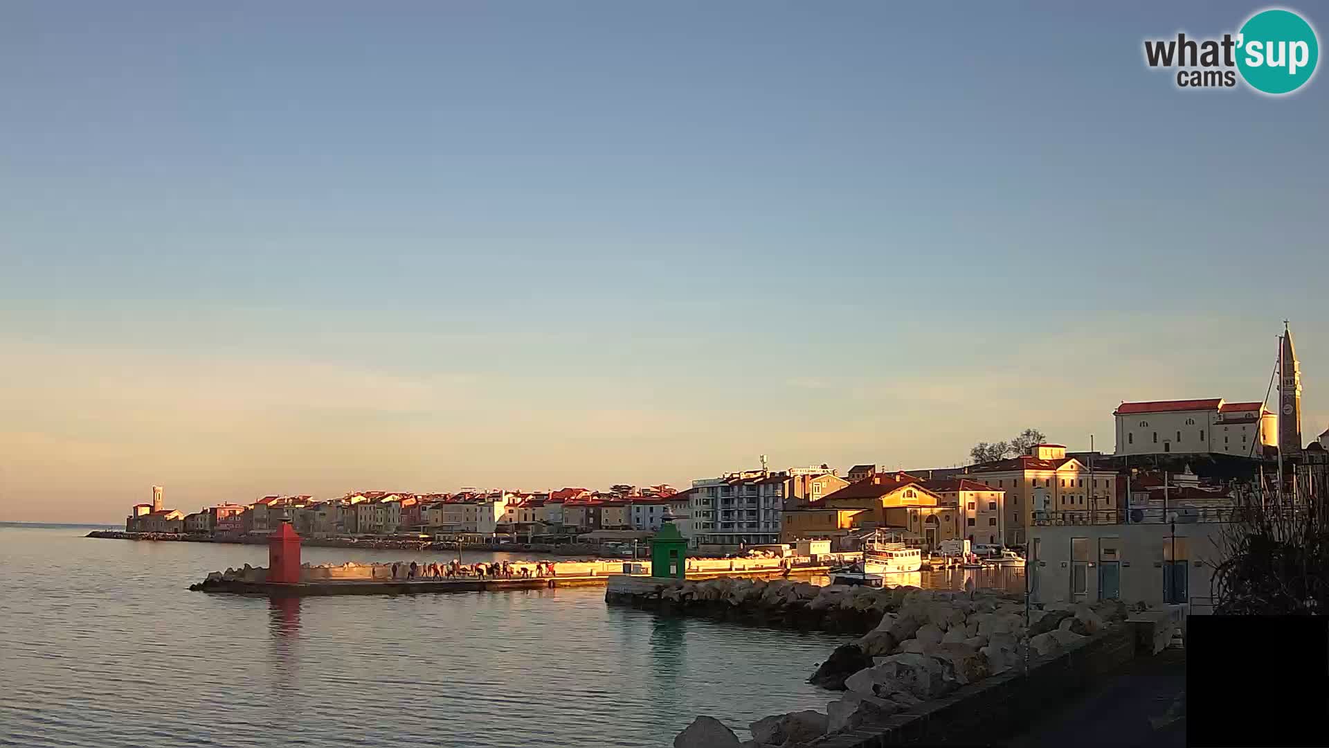 Piran – view to Punta and Mandrač
