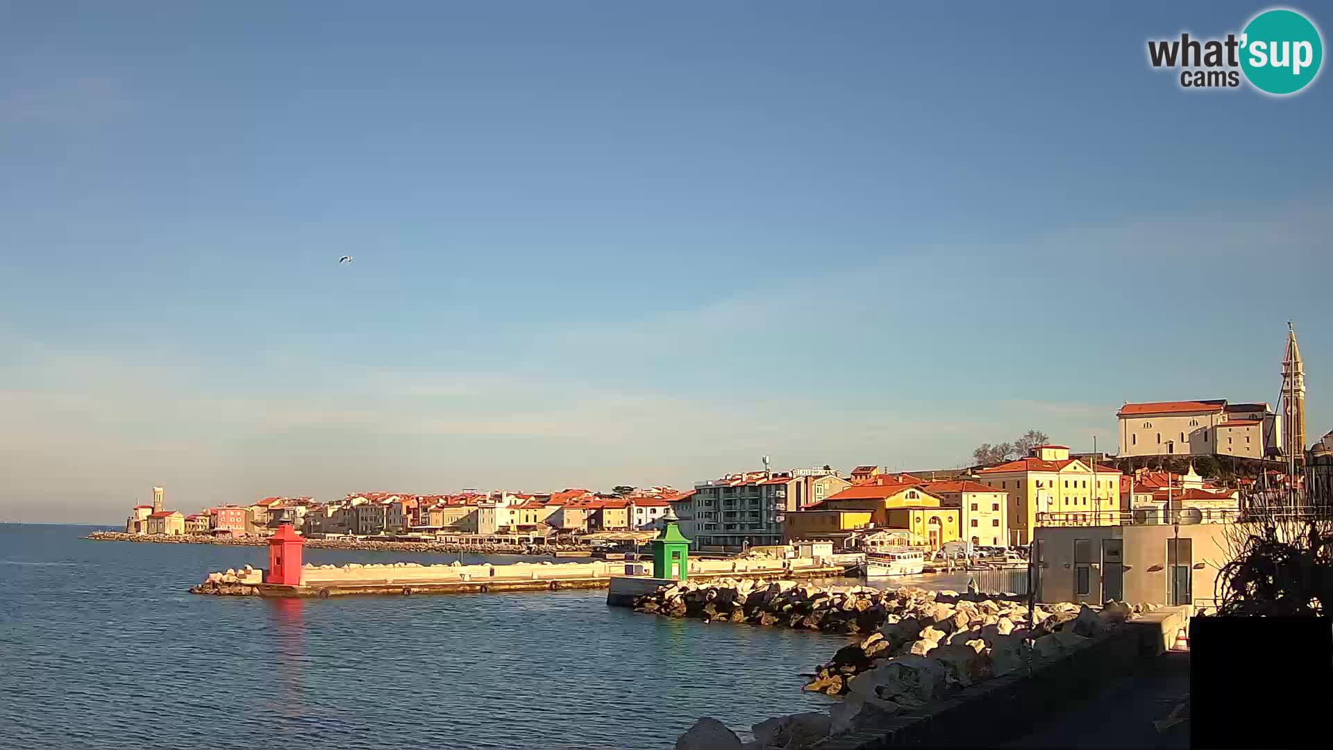 Piran – view to Punta and Mandrač