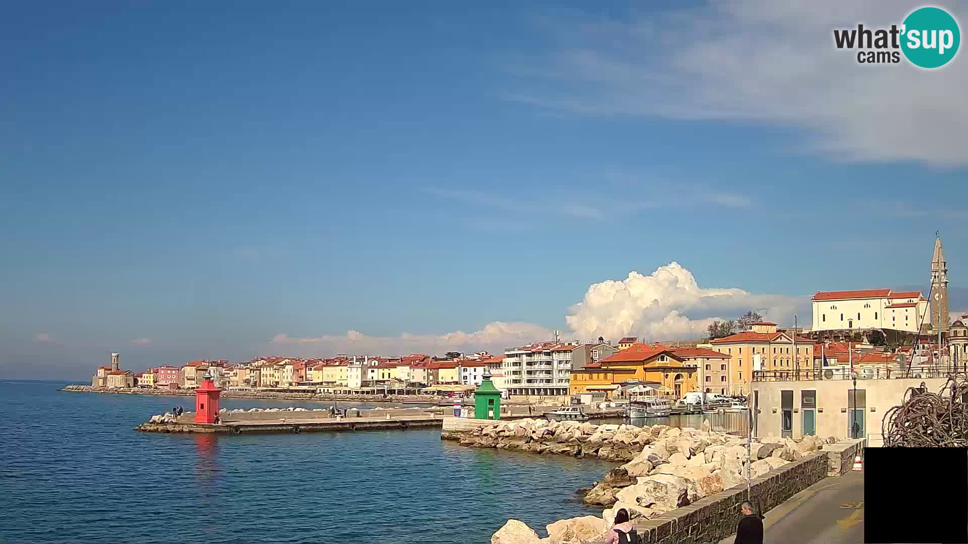 Piran – view to Punta and Mandrač