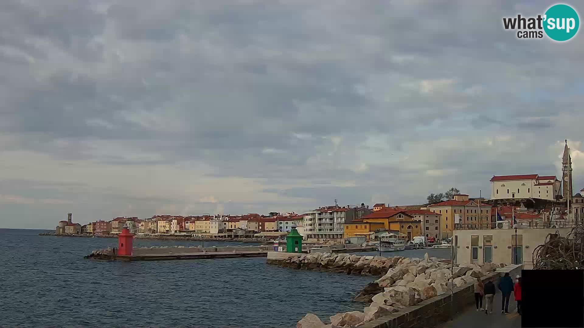 Piran – view to Punta and Mandrač