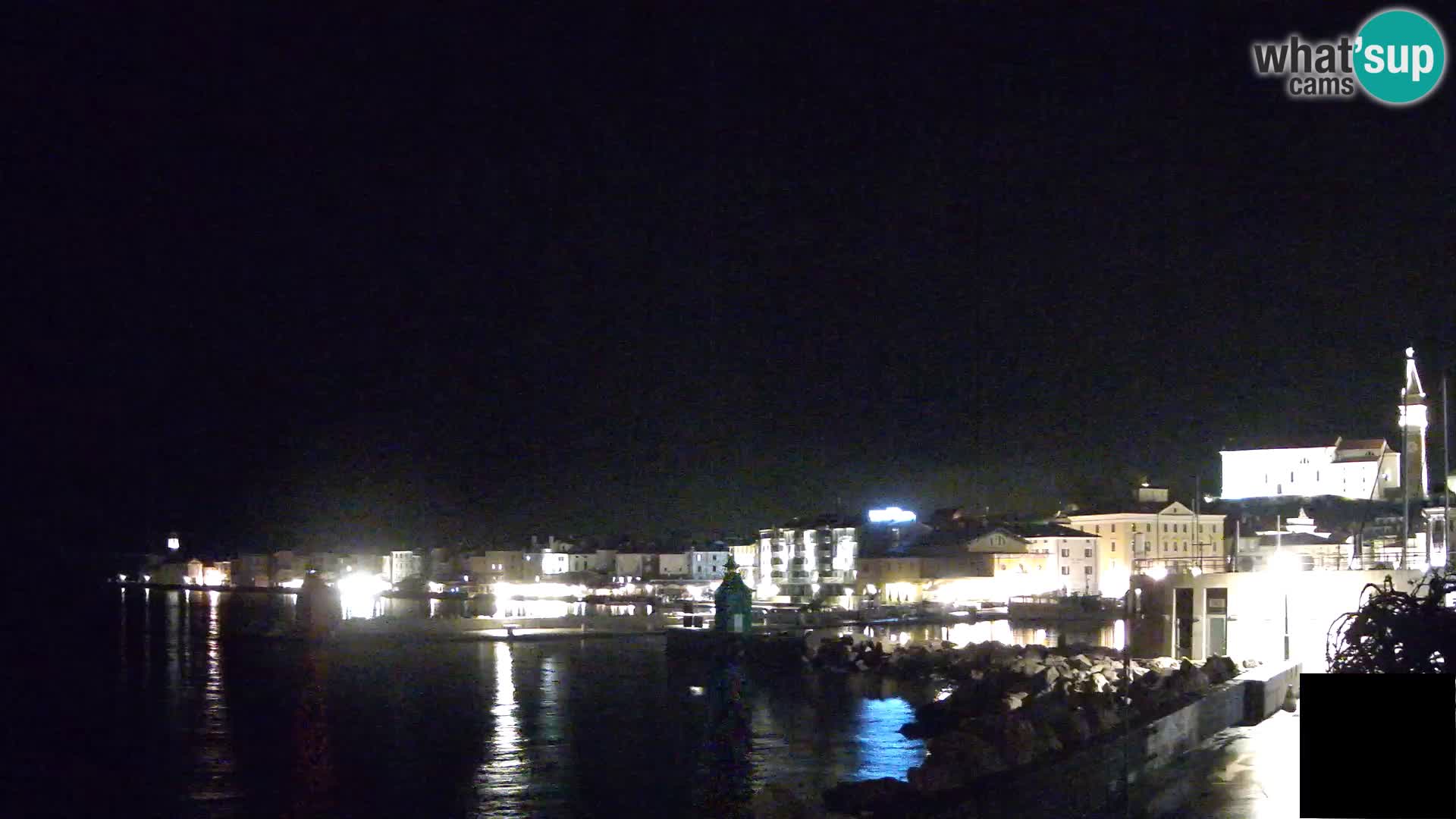 Piran – view to Punta and Mandrač