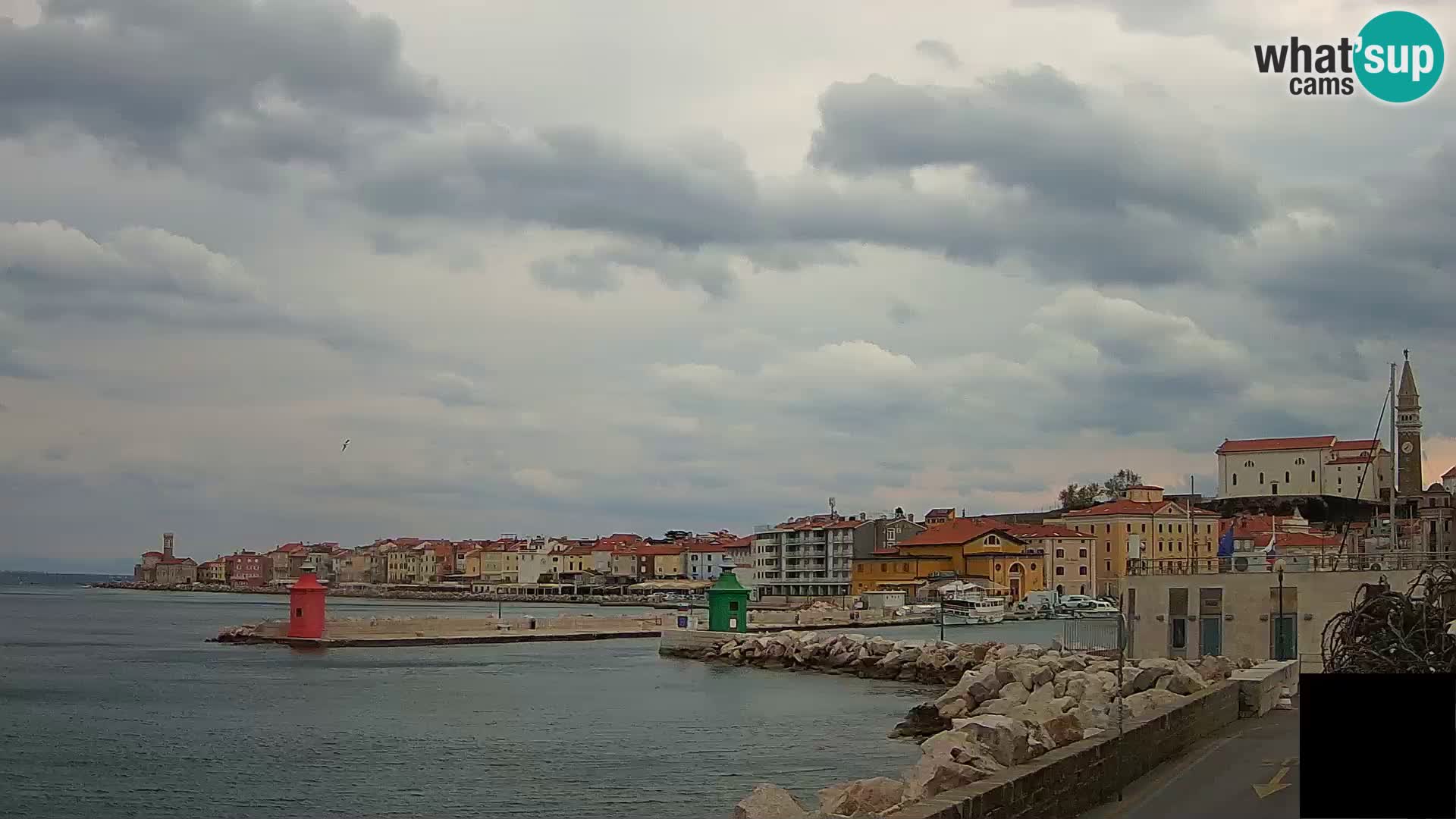 Piran – view to Punta and Mandrač