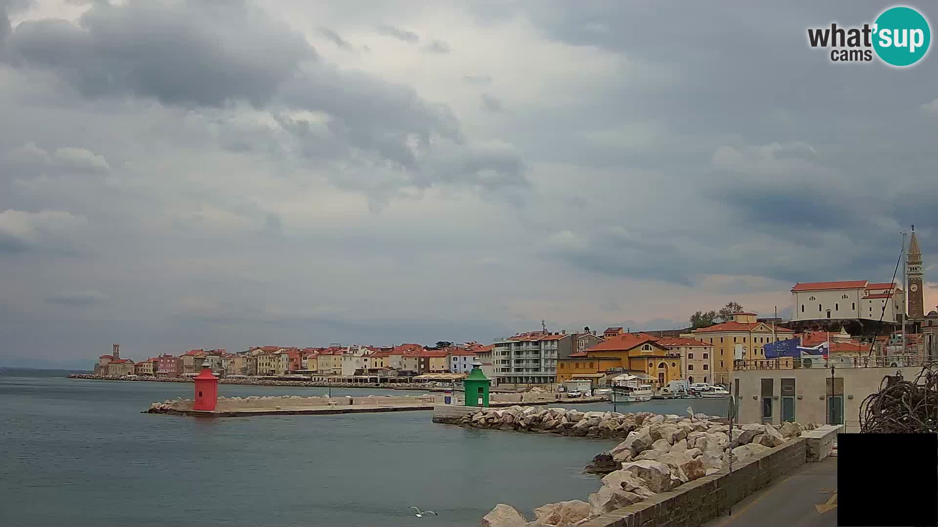 Piran – view to Punta and Mandrač