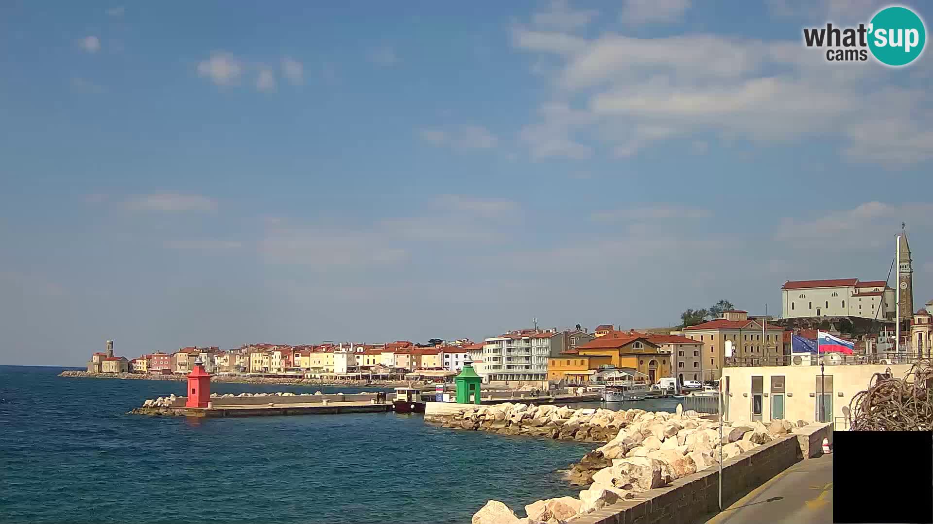 Piran – view to Punta and Mandrač