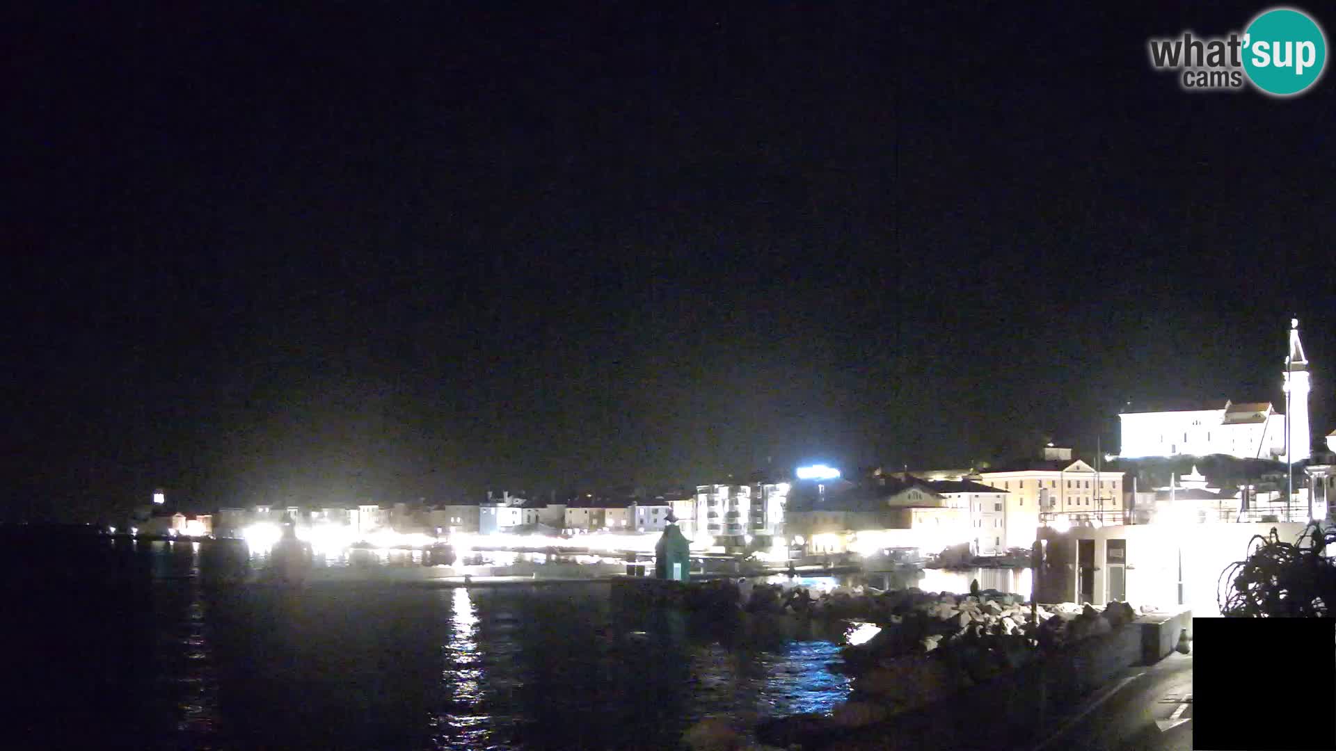 Piran – view to Punta and Mandrač