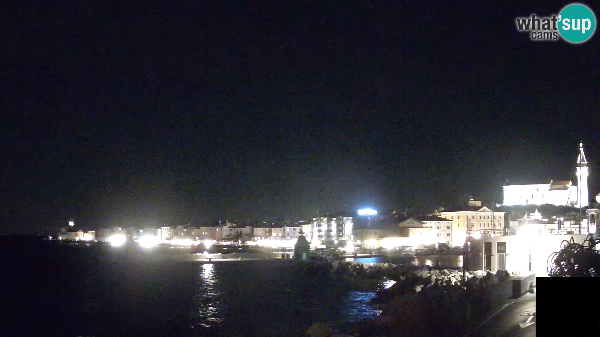 Piran – view to Punta and Mandrač