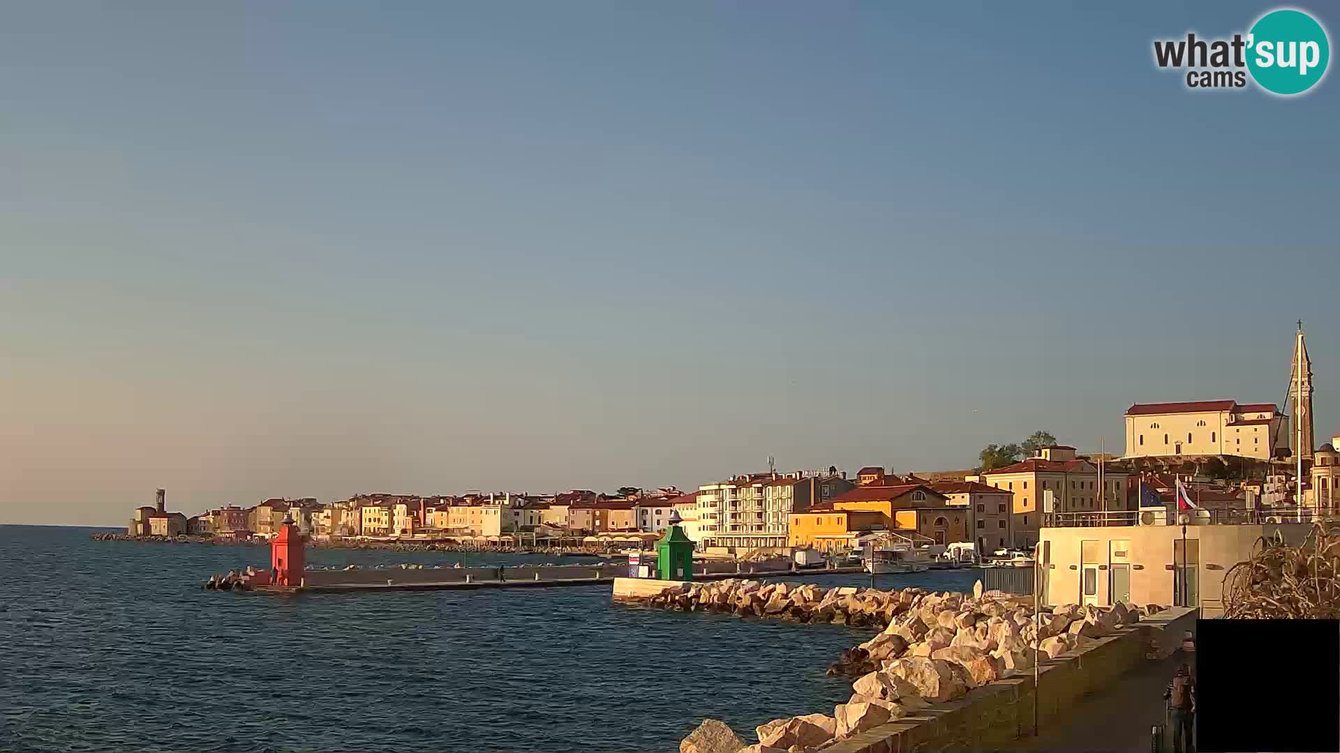 Piran – view to Punta and Mandrač