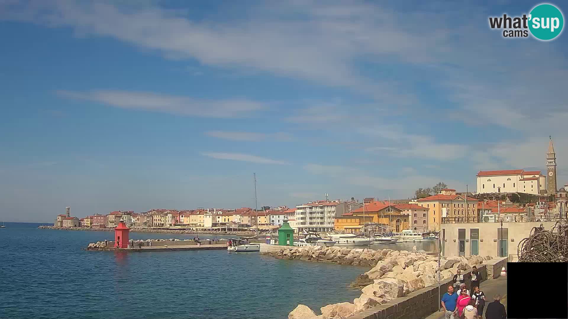 Piran – view to Punta and Mandrač