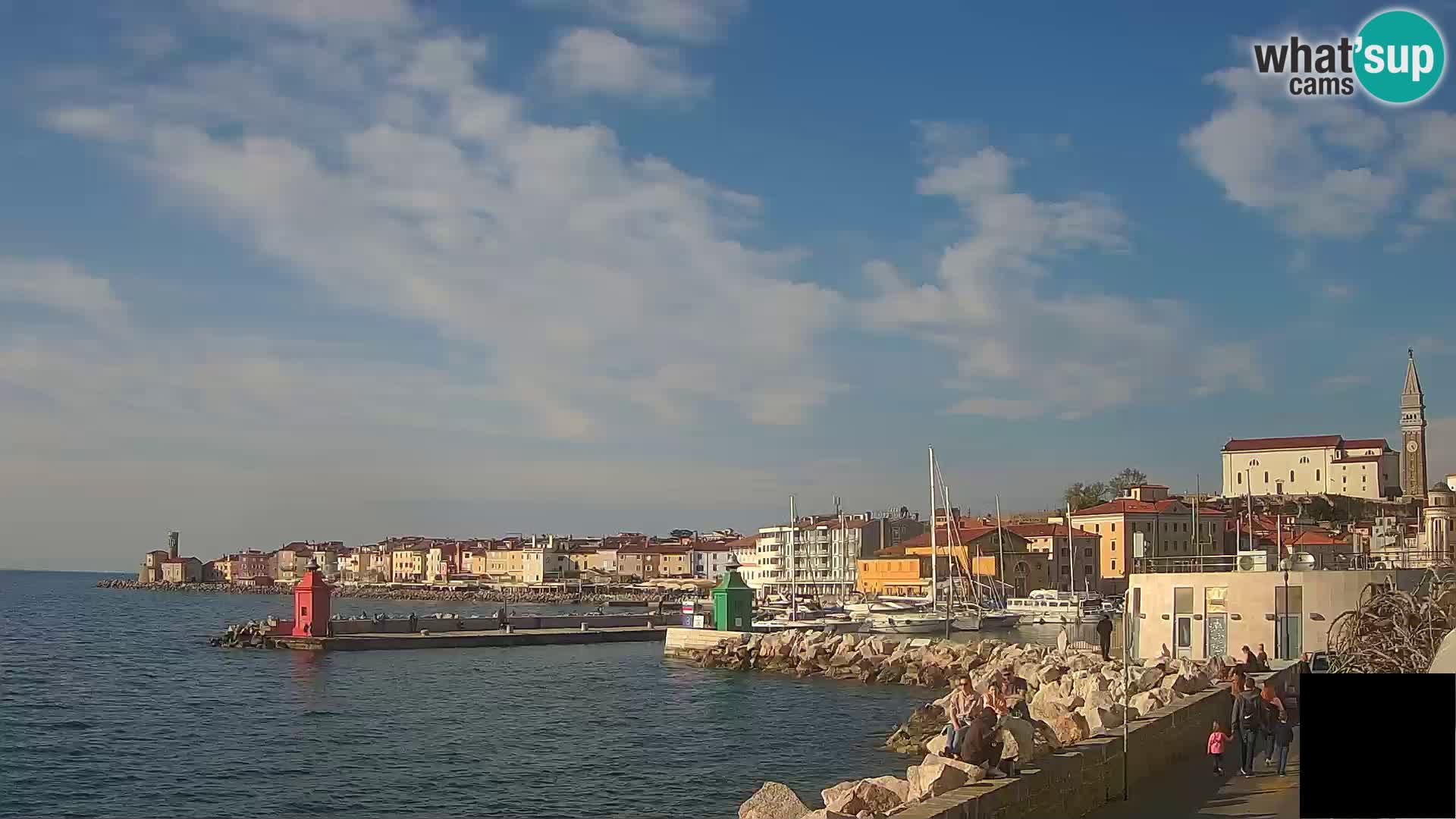 Piran – view to Punta and Mandrač