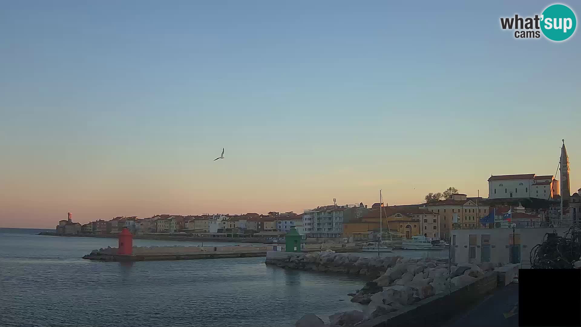Piran – view to Punta and Mandrač