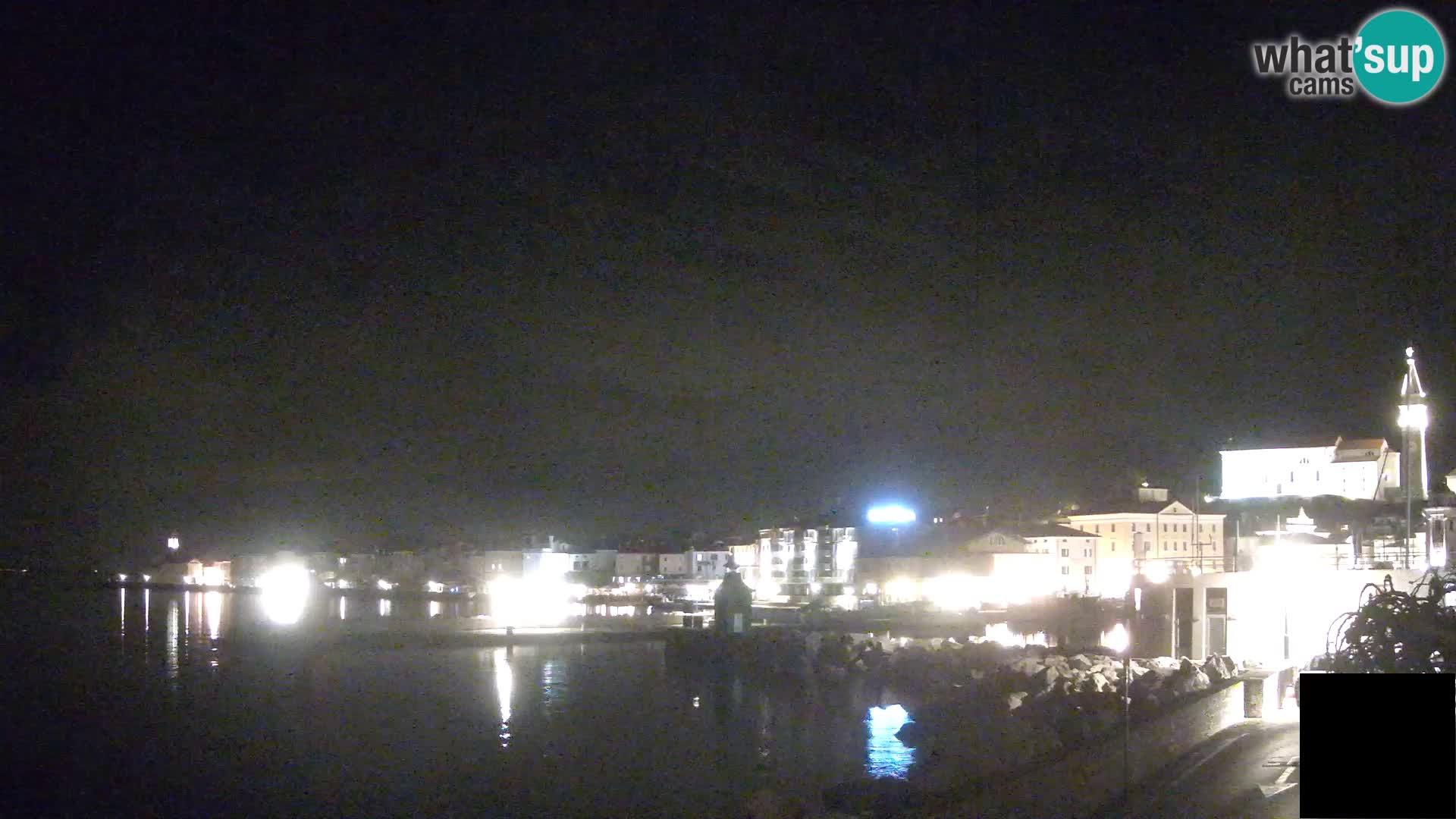 Piran – view to Punta and Mandrač