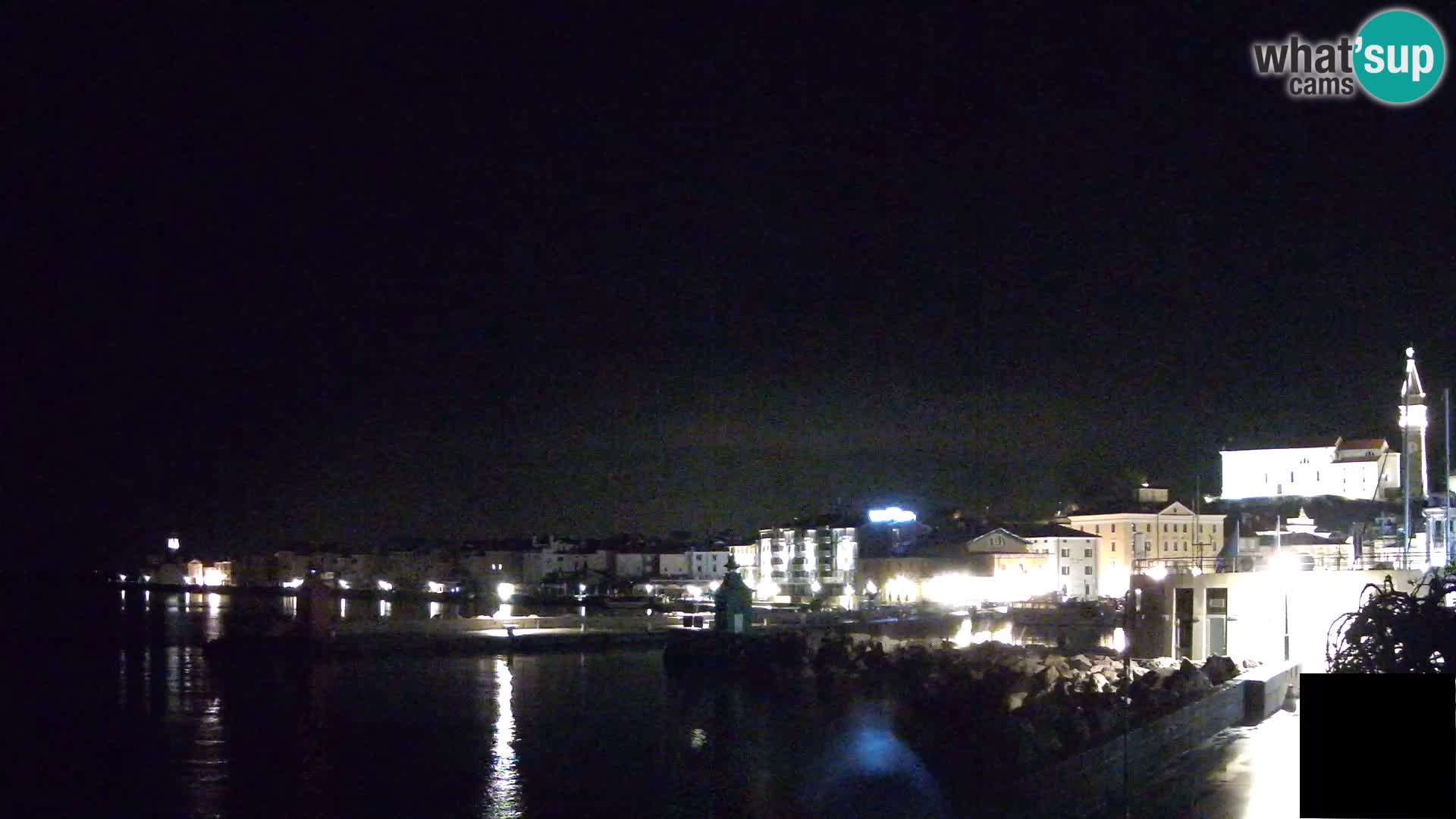 Piran – view to Punta and Mandrač