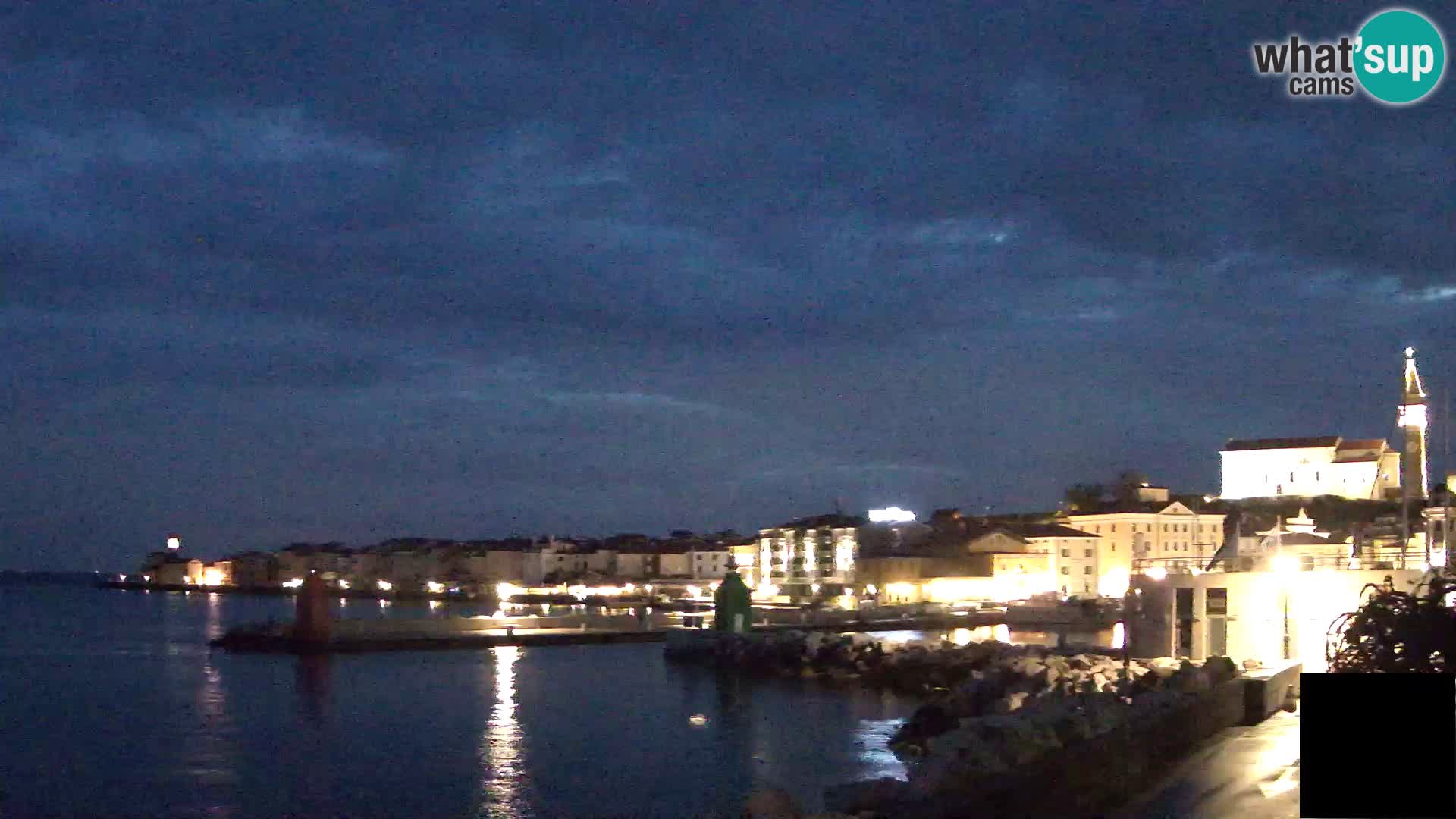 Piran – view to Punta and Mandrač