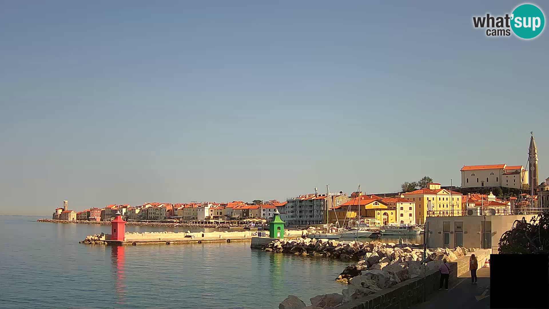Piran – view to Punta and Mandrač