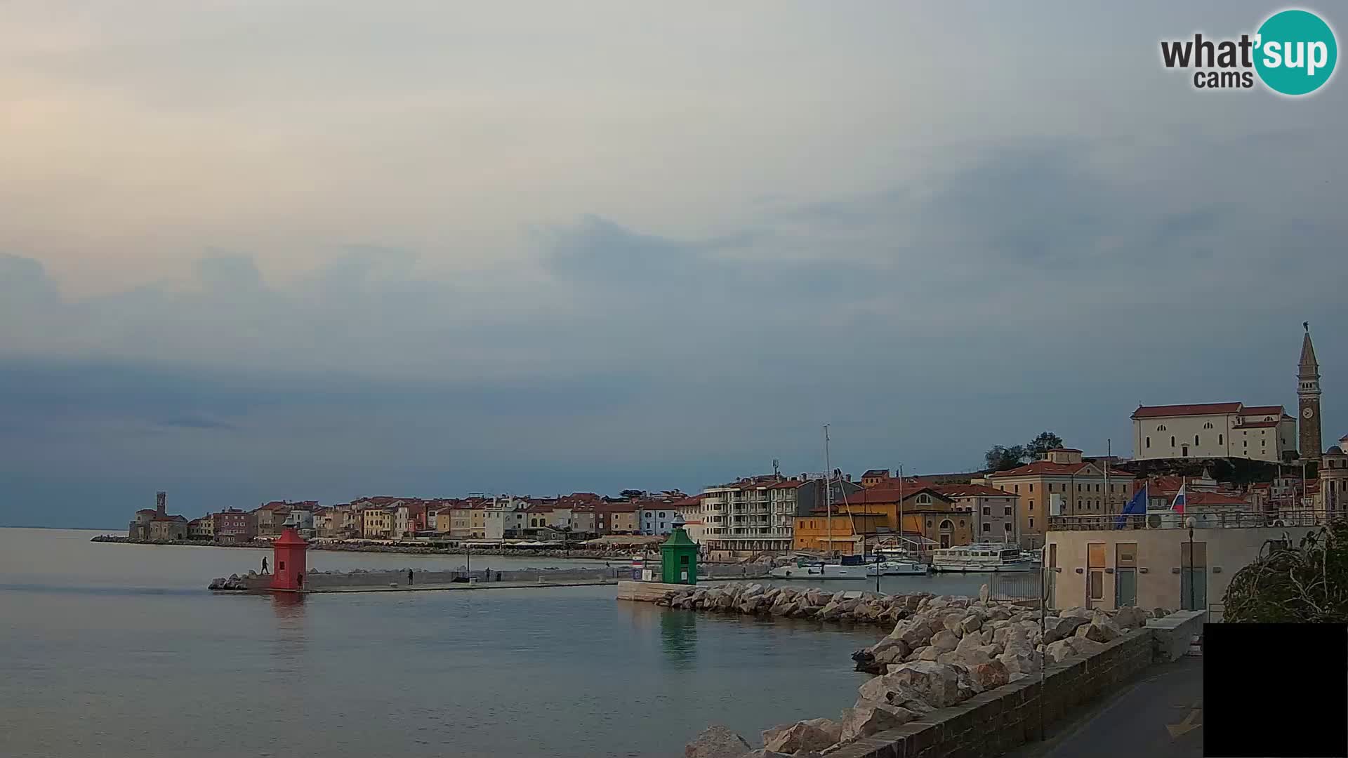 Piran – view to Punta and Mandrač