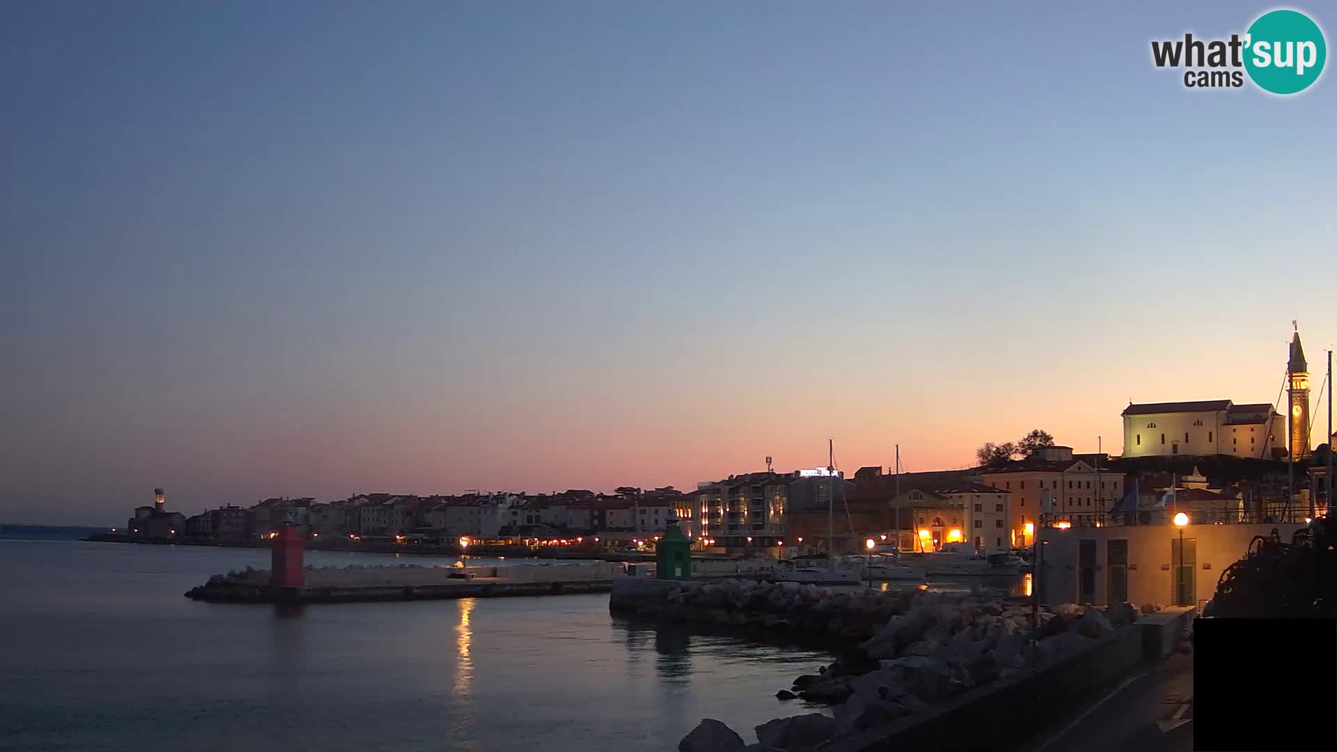 Pirano – vista verso la Punta e il “Mandrač”