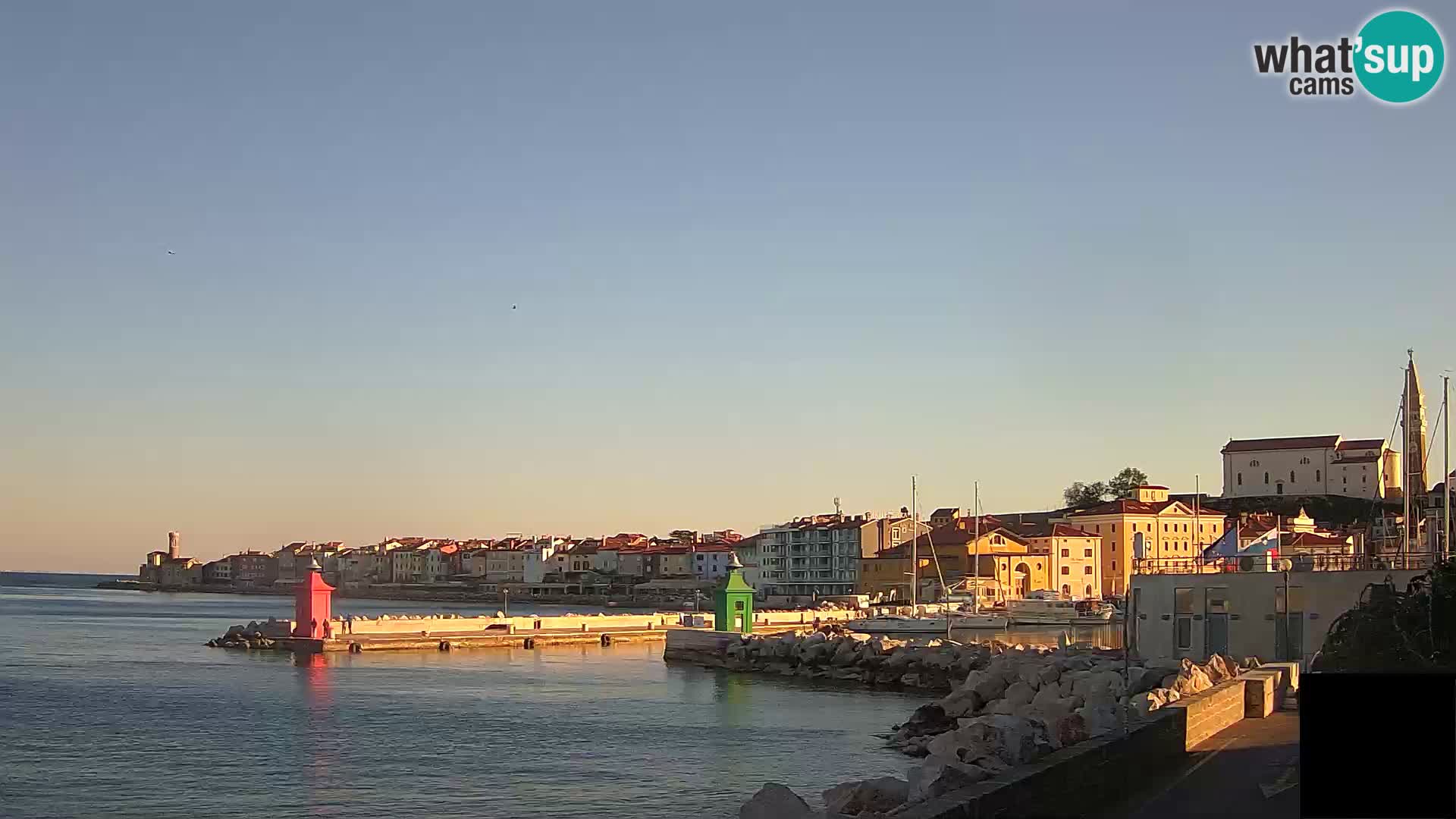 Piran – view to Punta and Mandrač