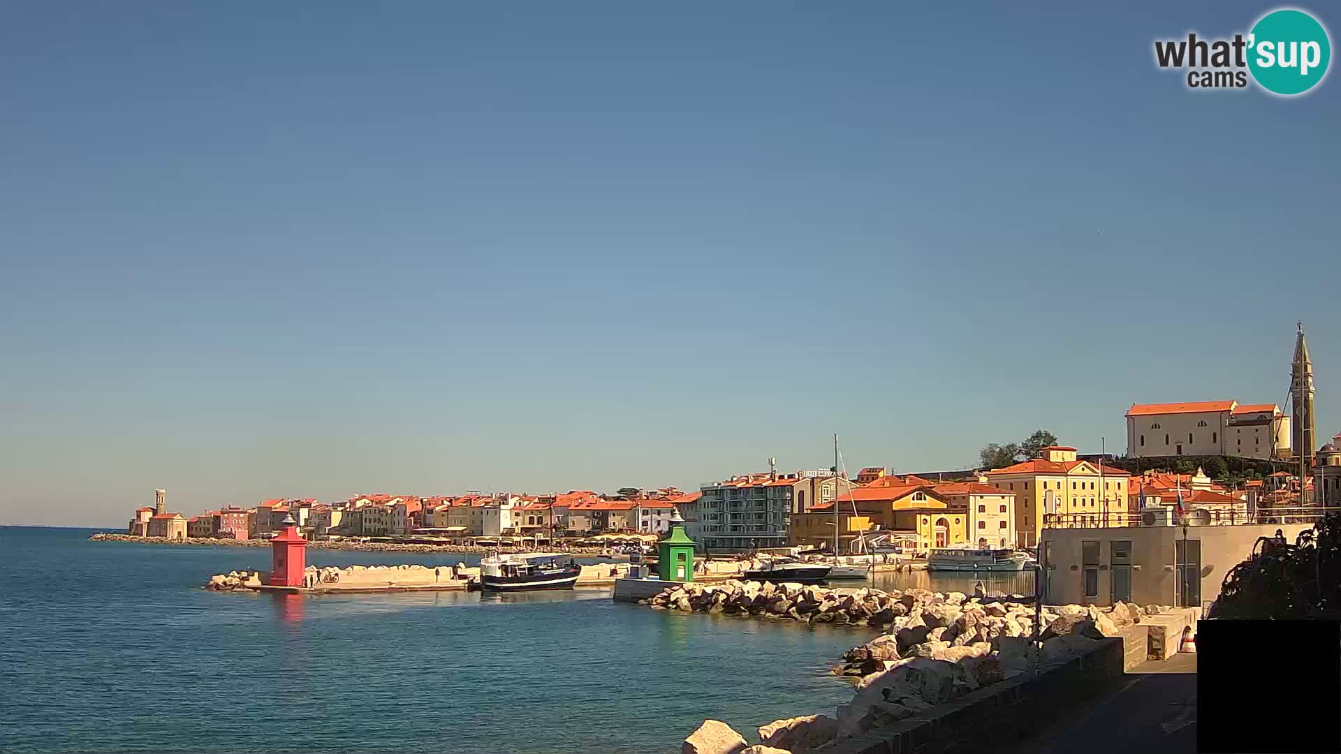 Piran – view to Punta and Mandrač