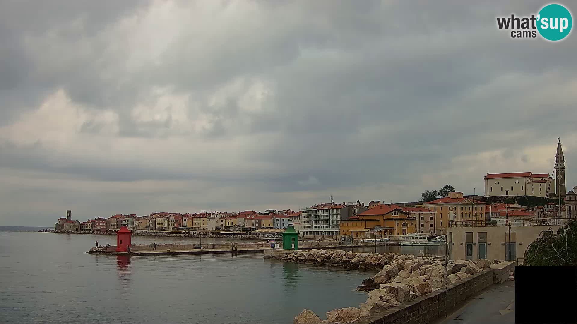 Pirano – vista verso la Punta e il “Mandrač”