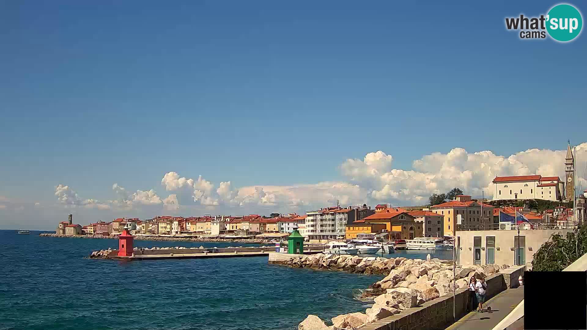 Piran – view to Punta and Mandrač
