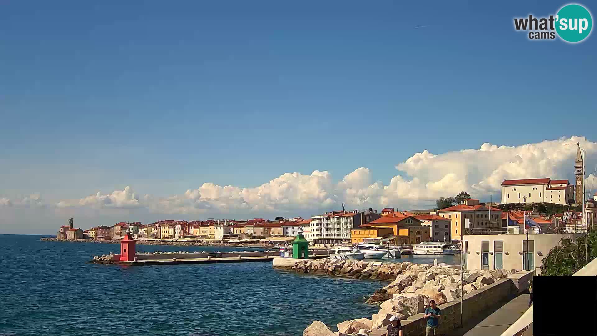 Piran – view to Punta and Mandrač