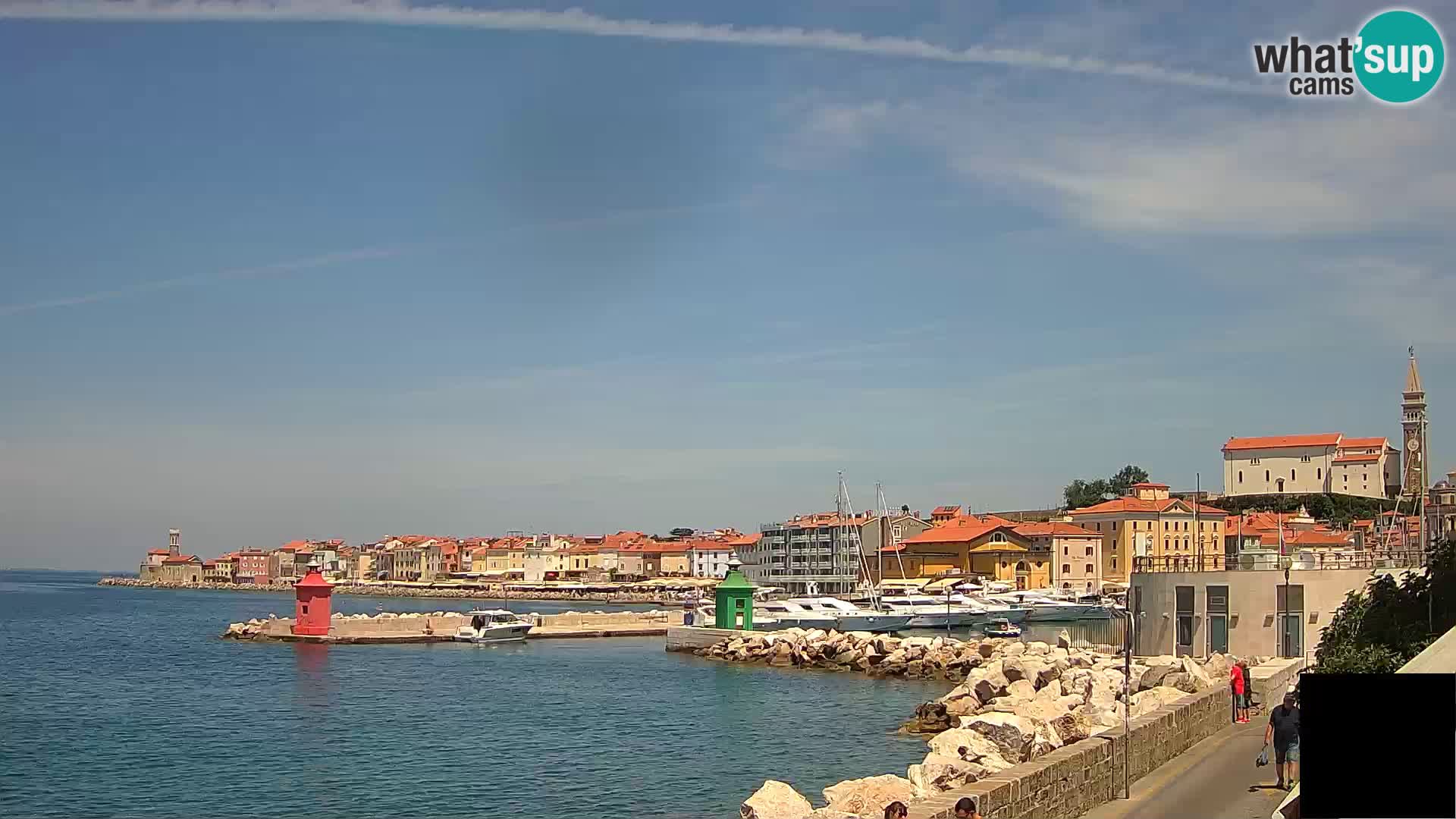 Piran – view to Punta and Mandrač