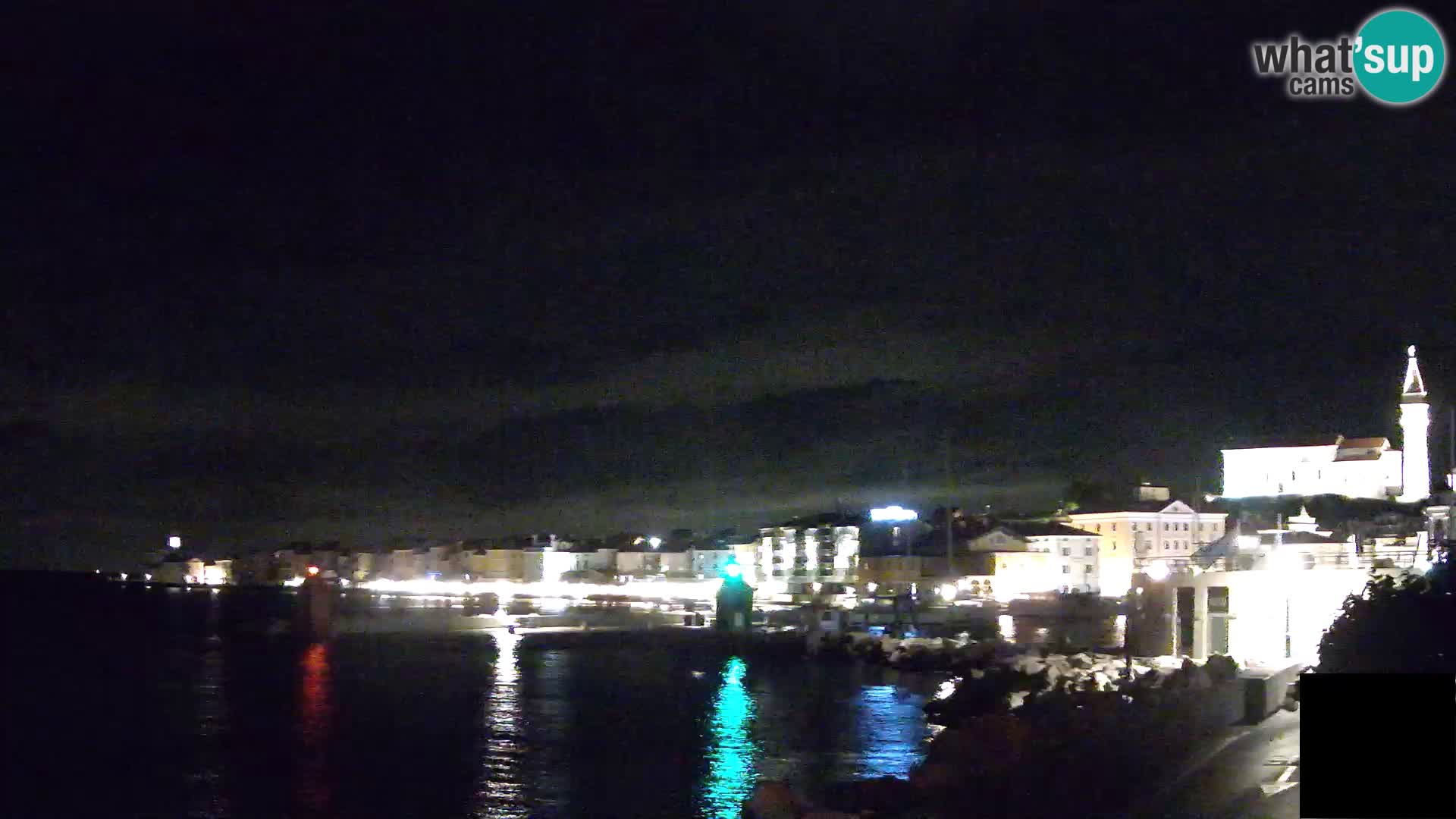 Piran – view to Punta and Mandrač