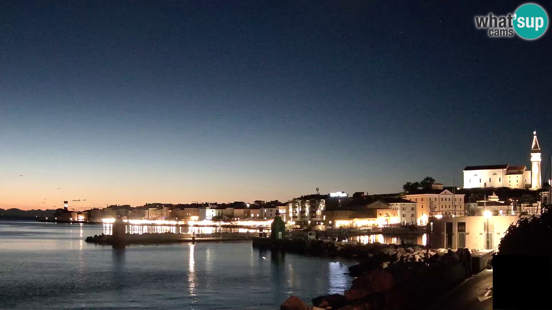 Piran – view to Punta and Mandrač