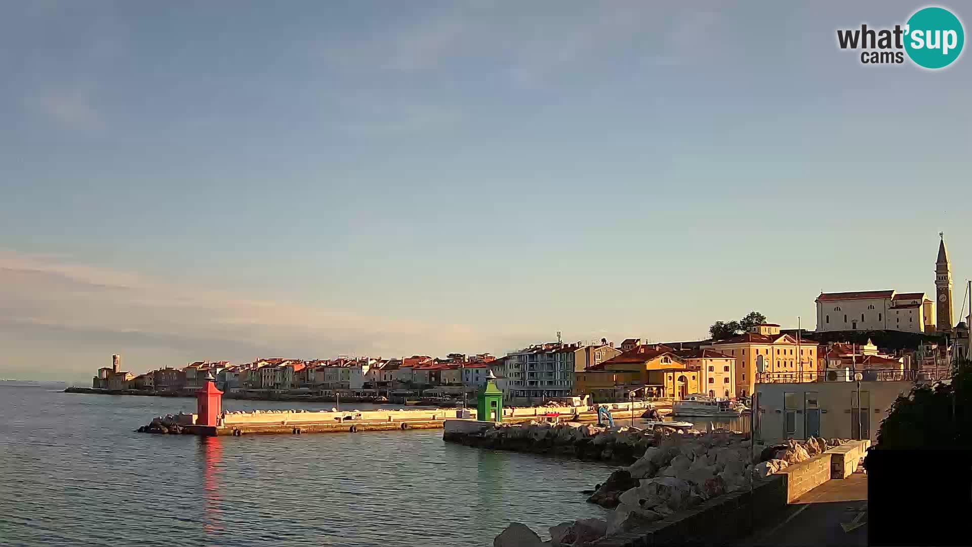 Pirano – vista verso la Punta e il “Mandrač”
