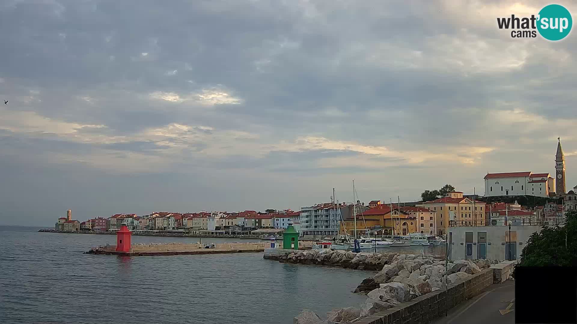 Piran – view to Punta and Mandrač