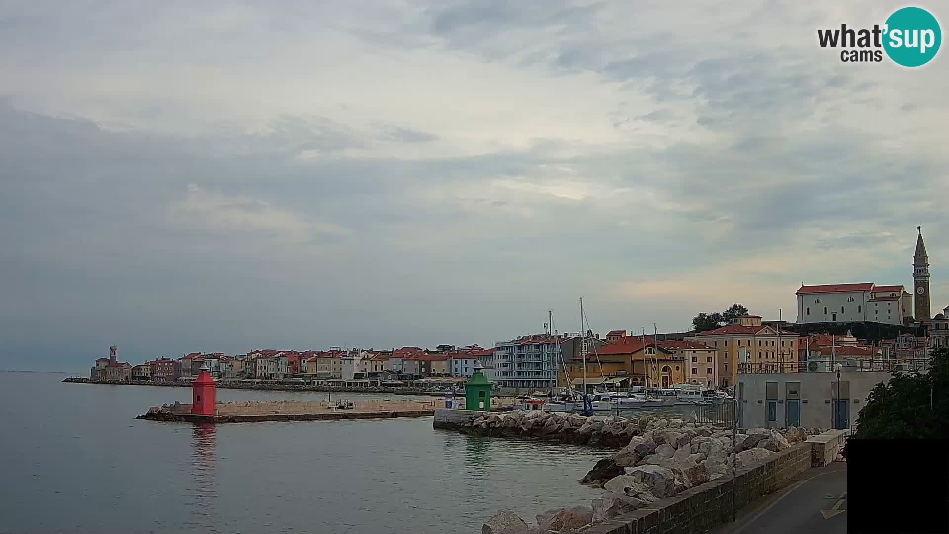 Piran – view to Punta and Mandrač