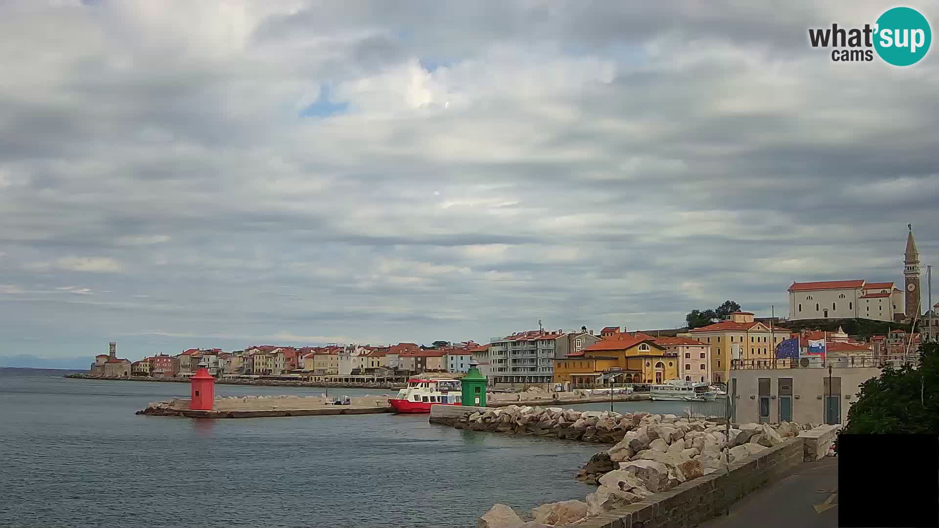 Pirano – vista verso la Punta e il “Mandrač”