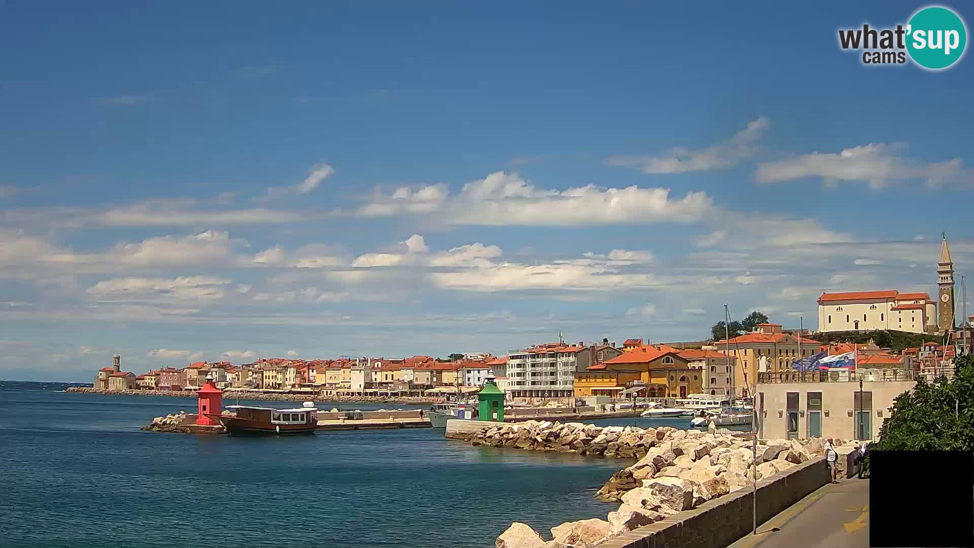 Piran – view to Punta and Mandrač