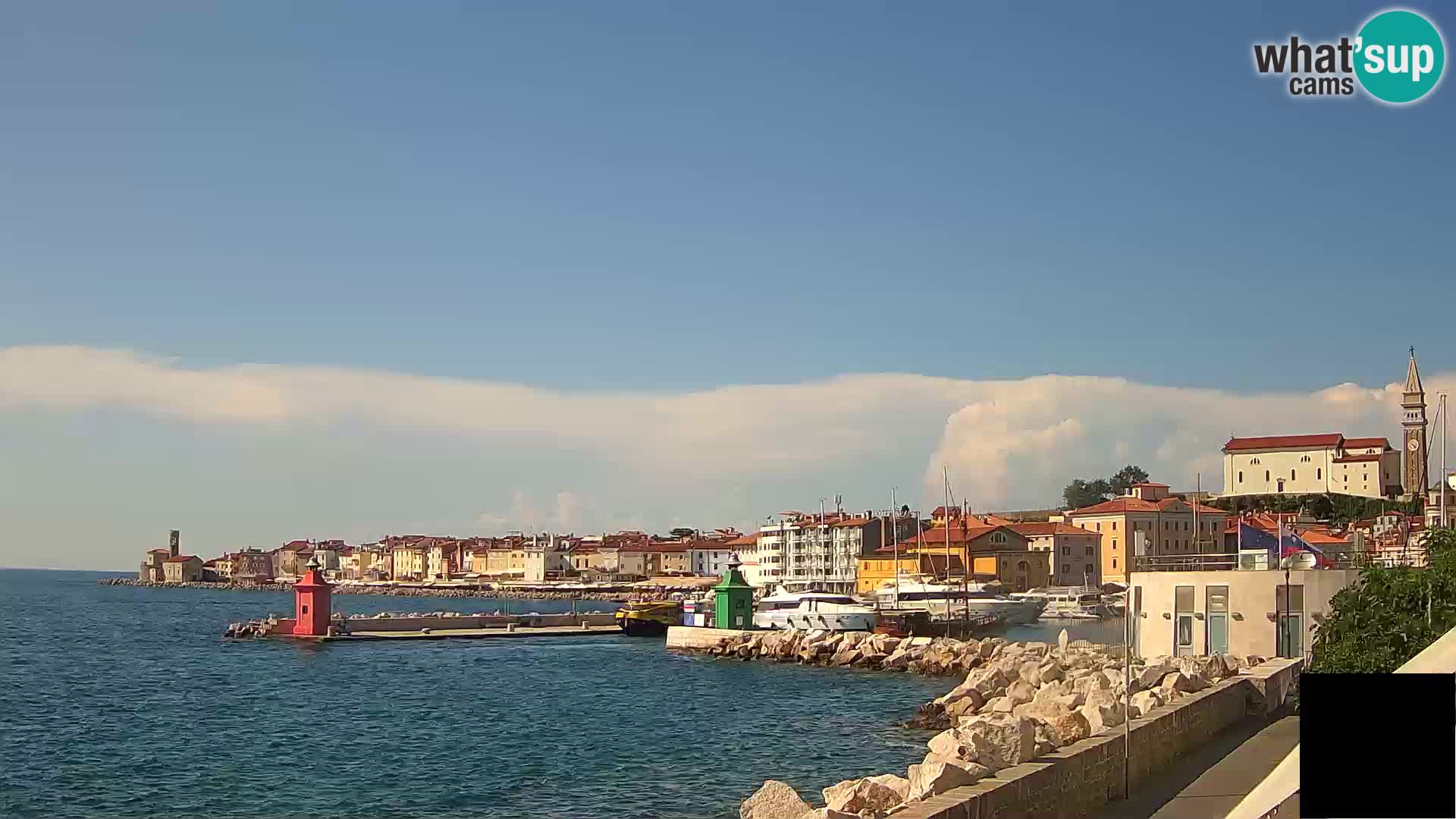 Pirano – vista verso la Punta e il “Mandrač”