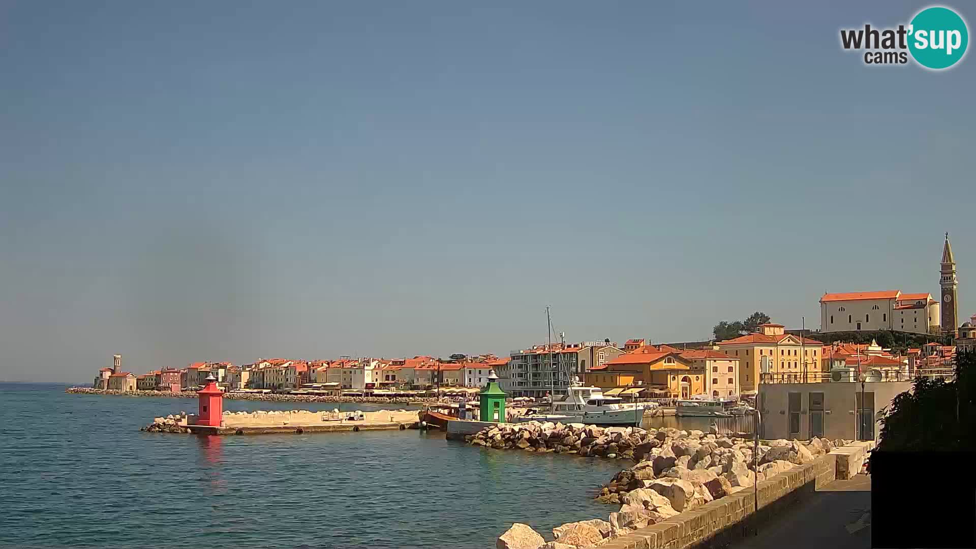 Piran – view to Punta and Mandrač