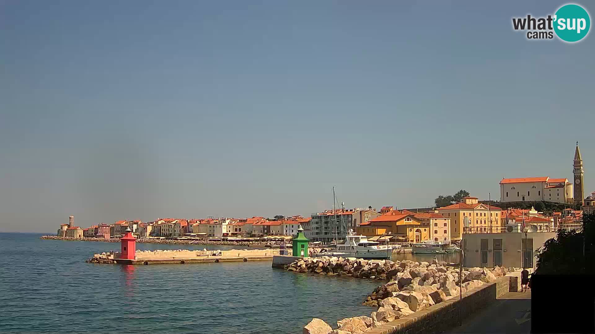Piran – view to Punta and Mandrač