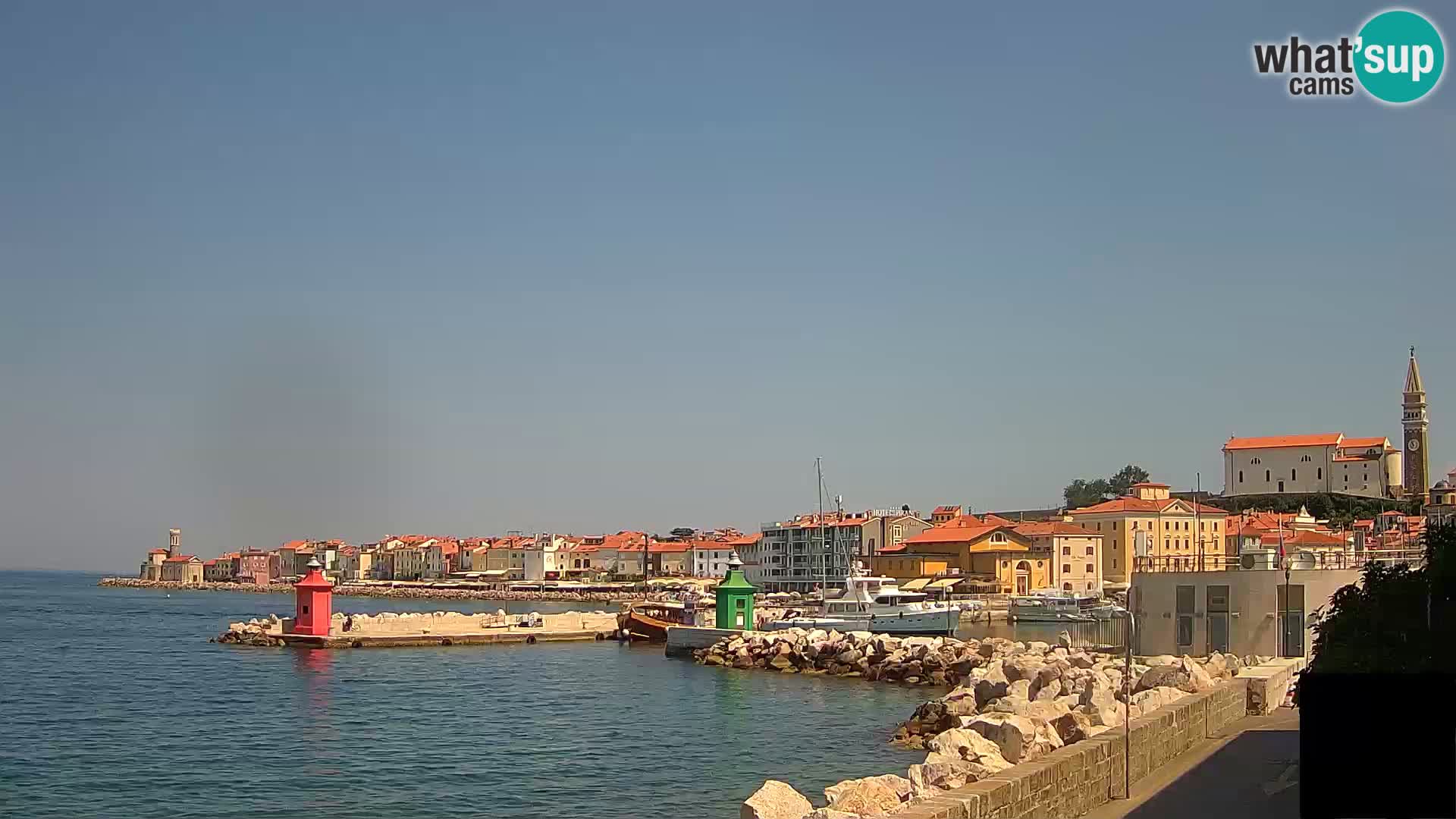 Piran – view to Punta and Mandrač
