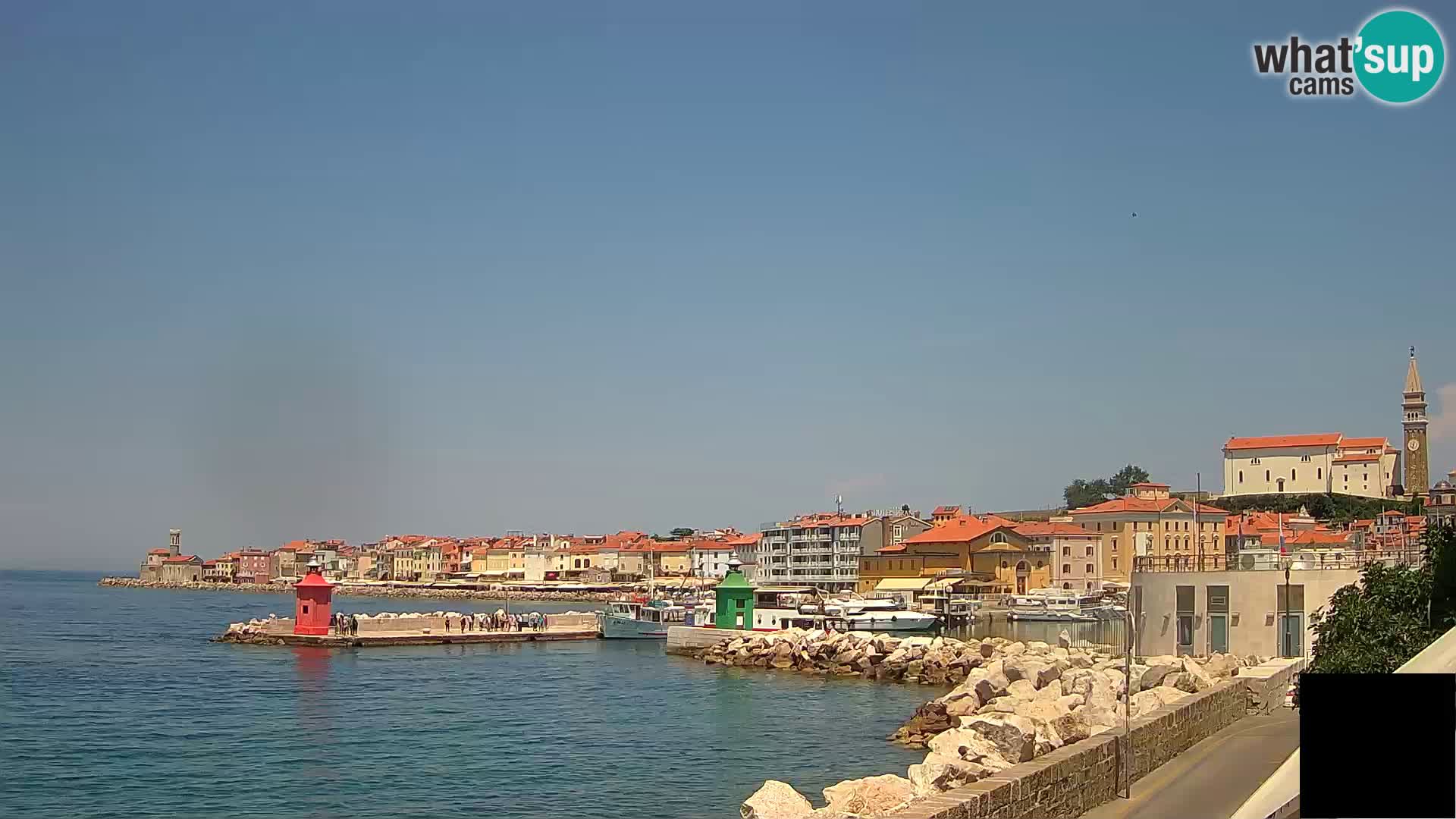 Piran – view to Punta and Mandrač