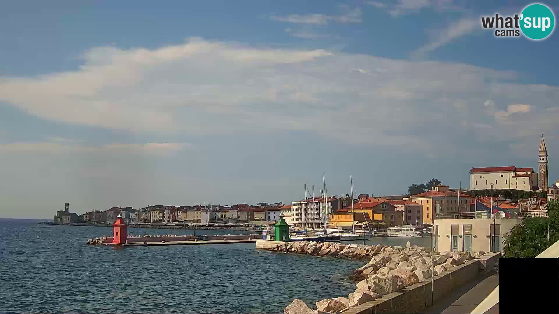 Pirano – vista verso la Punta e il “Mandrač”