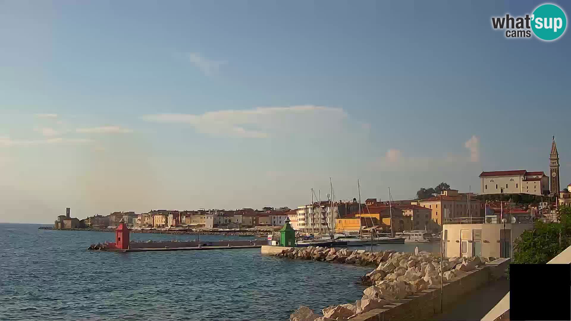 Piran – view to Punta and Mandrač