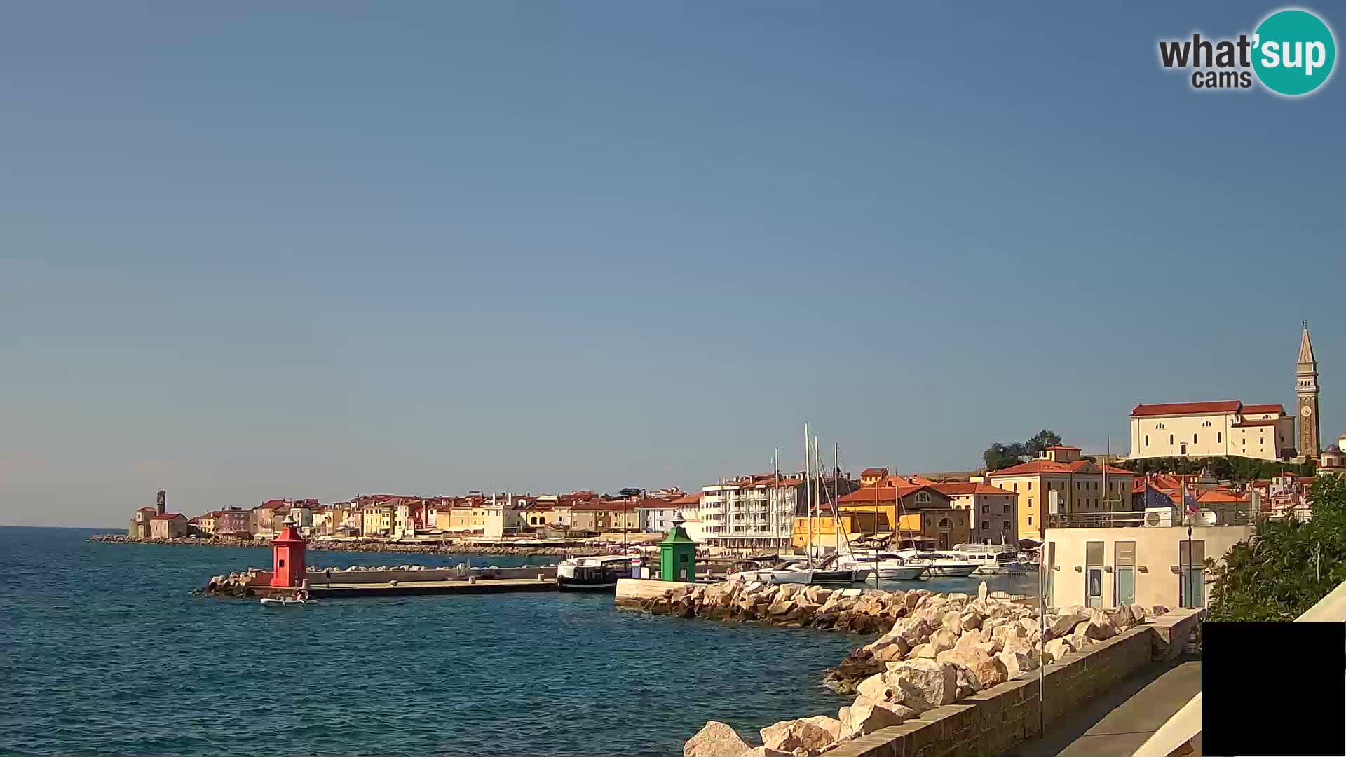 Piran – view to Punta and Mandrač