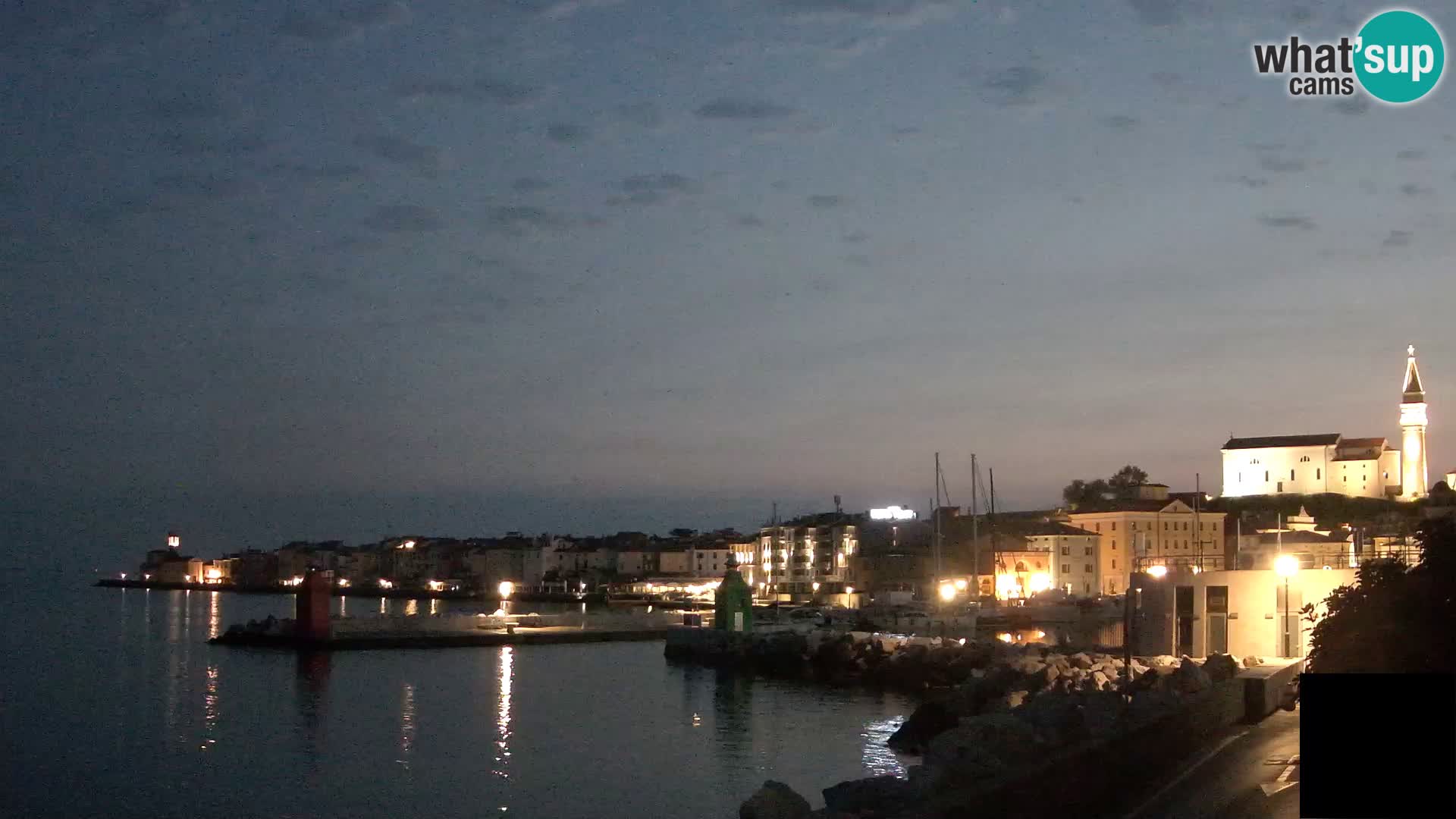 Piran – view to Punta and Mandrač